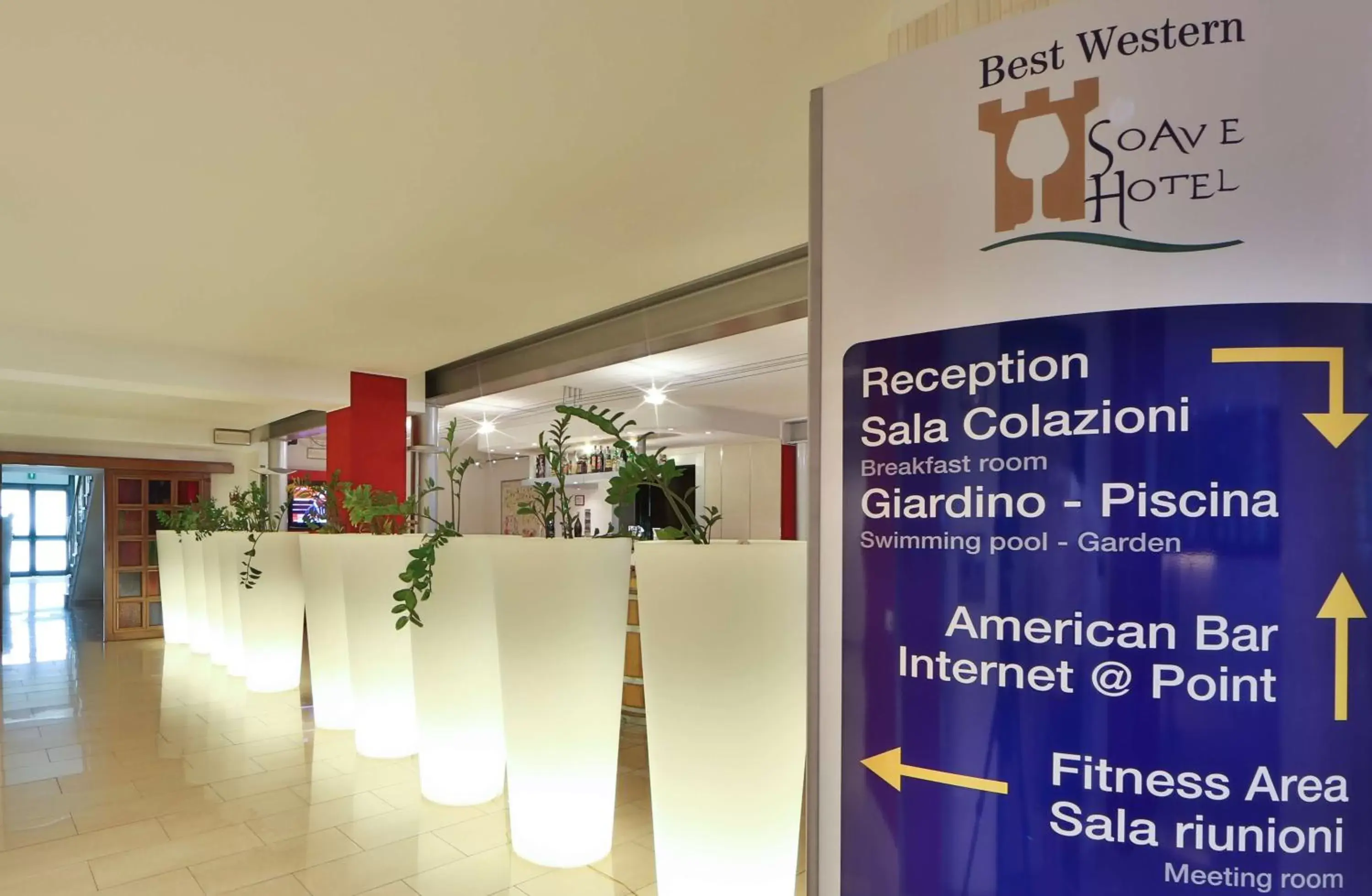 Lobby or reception in Best Western Plus Soave Hotel