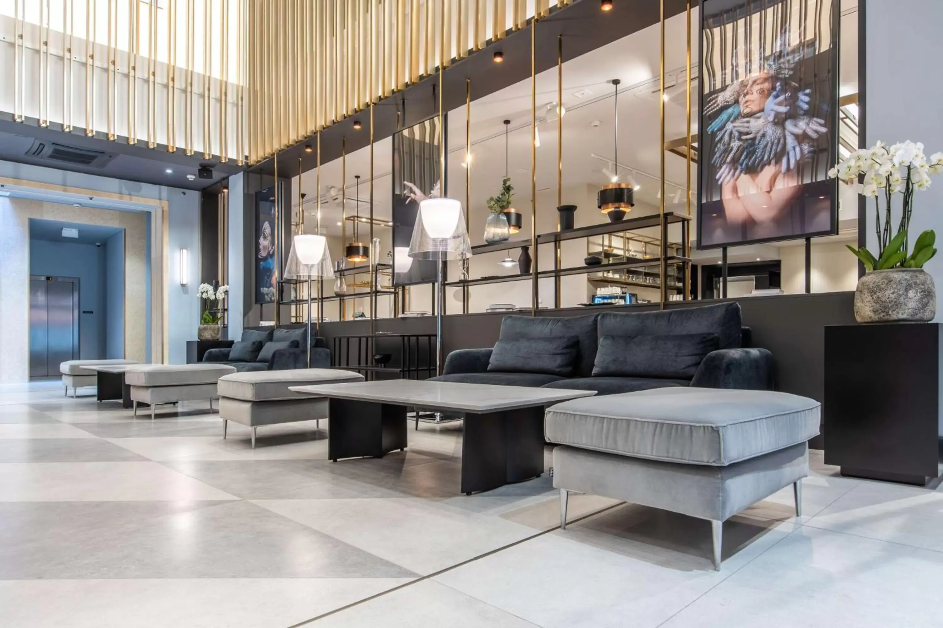 Lobby or reception in Radisson Blu Hotel Prague Lobby or reception in Radisson Blu Hotel Prague