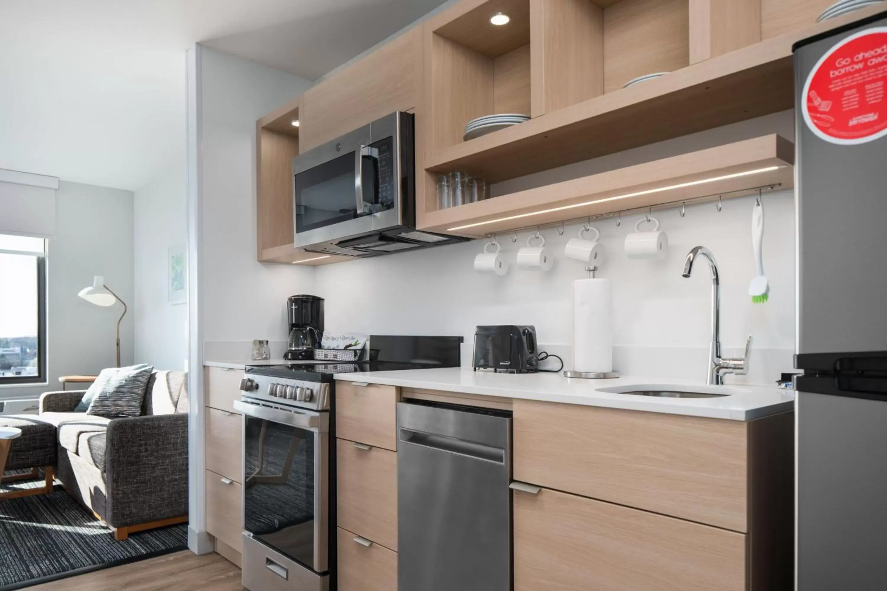 Kitchen or kitchenette, Kitchen/Kitchenette in TownePlace Suites by Marriott Sidney