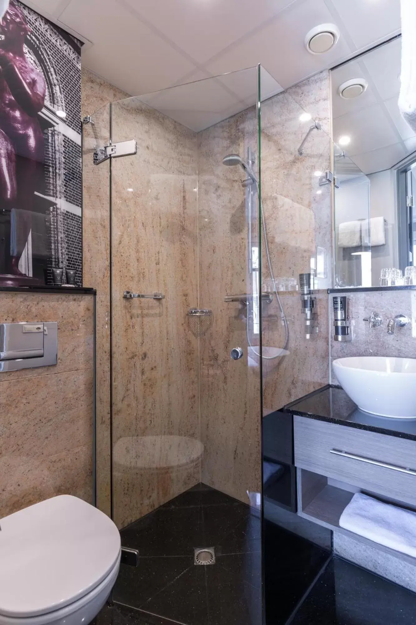Shower, Bathroom in Leonardo Boutique Museumhotel