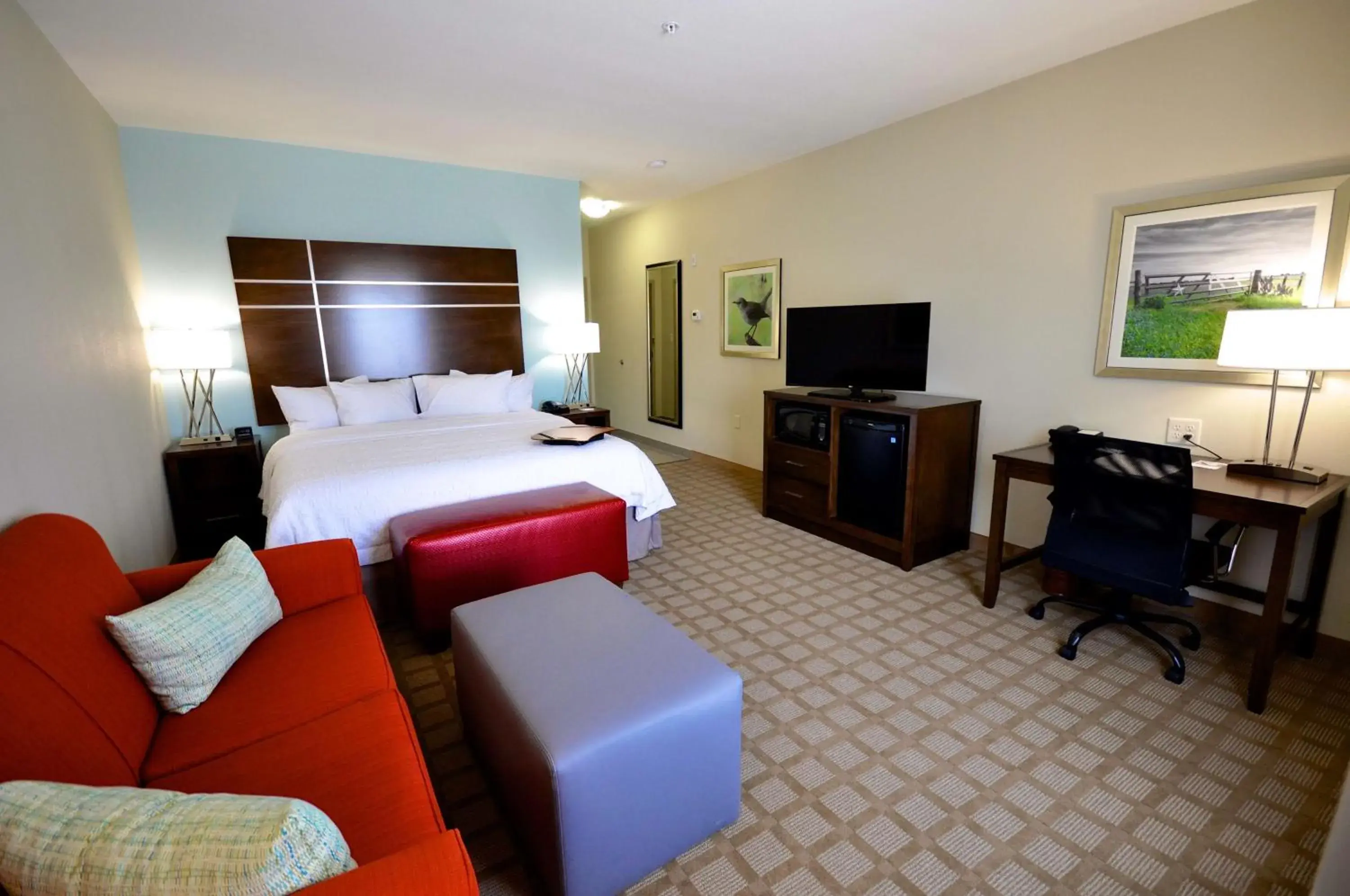 Bedroom in Hampton Inn and Suites Hutto