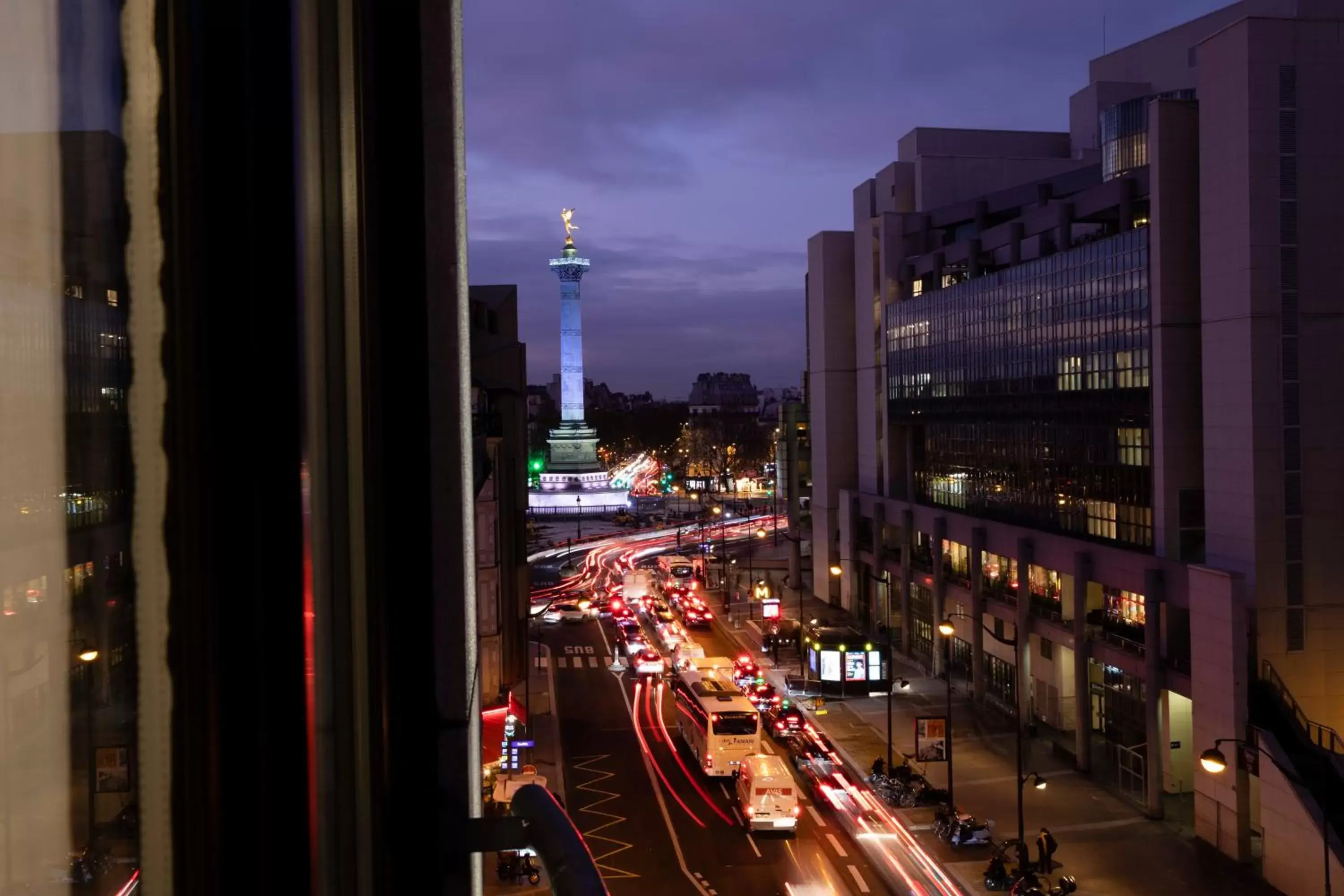 City view in Paris Bastille
