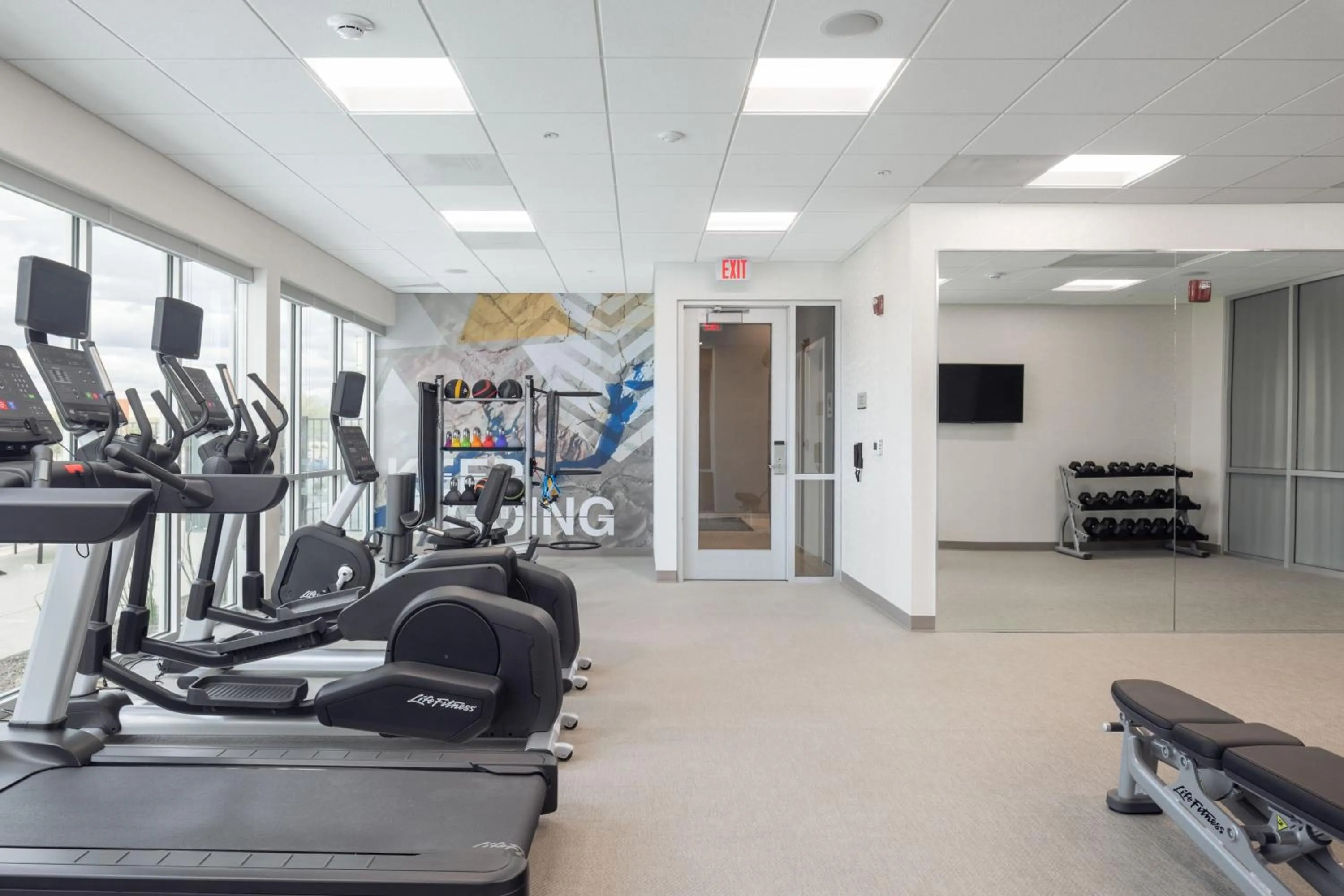 Fitness centre/facilities in SpringHill Suites by Marriott Tucson at The Bridges