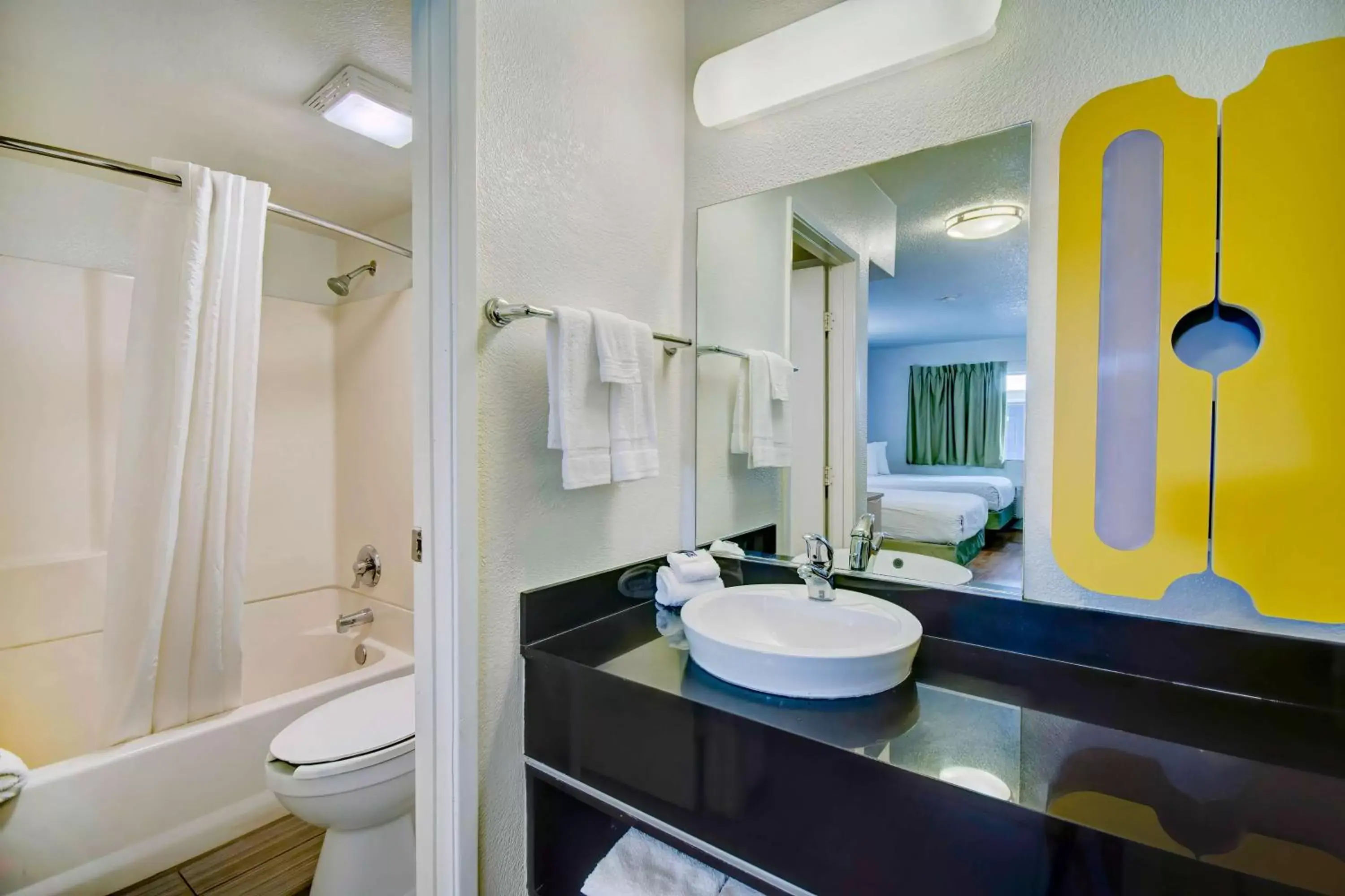 Bedroom, Bathroom in Studio 6-Tucson, AZ - Irvington Road