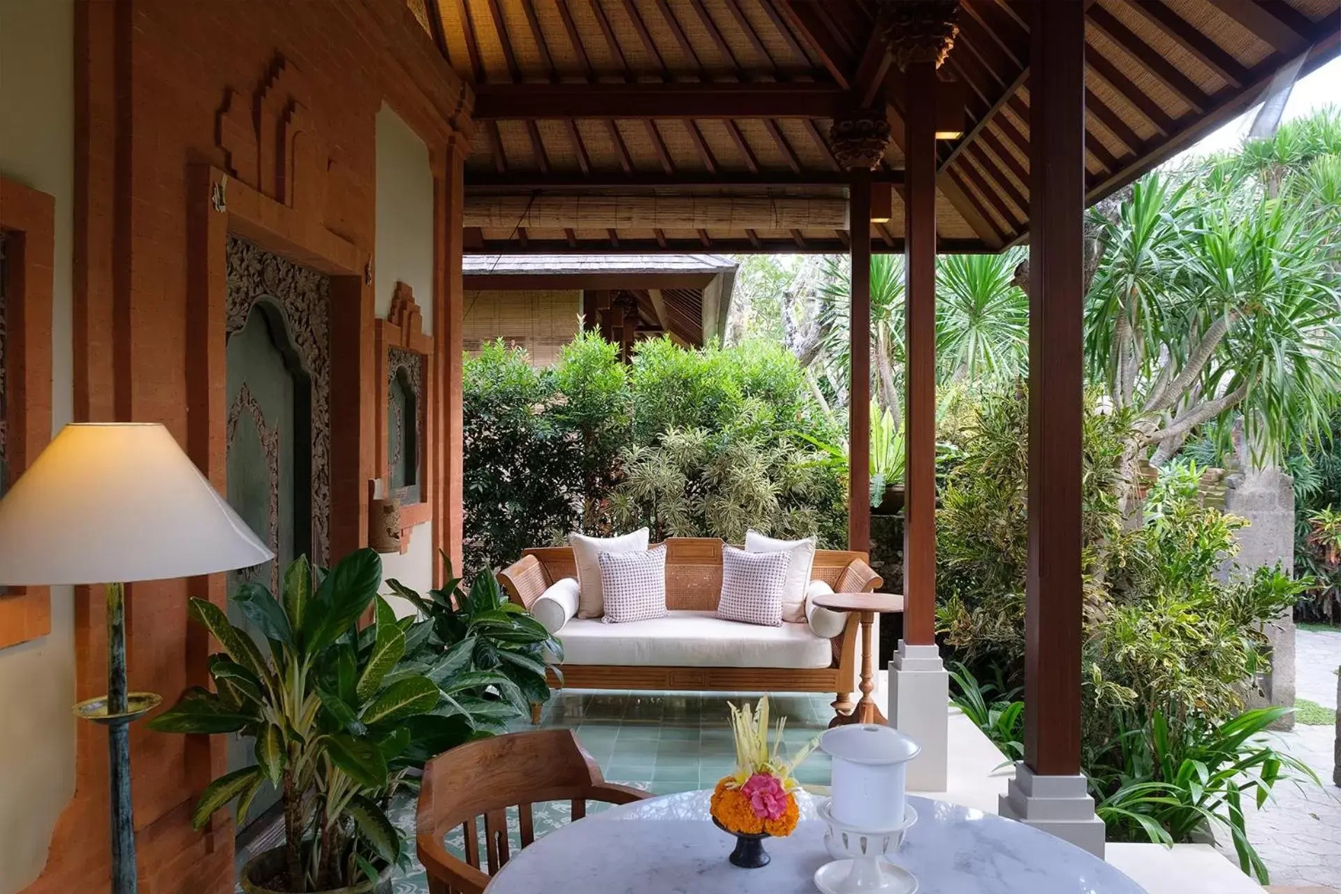 Patio in Tandjung Sari Hotel