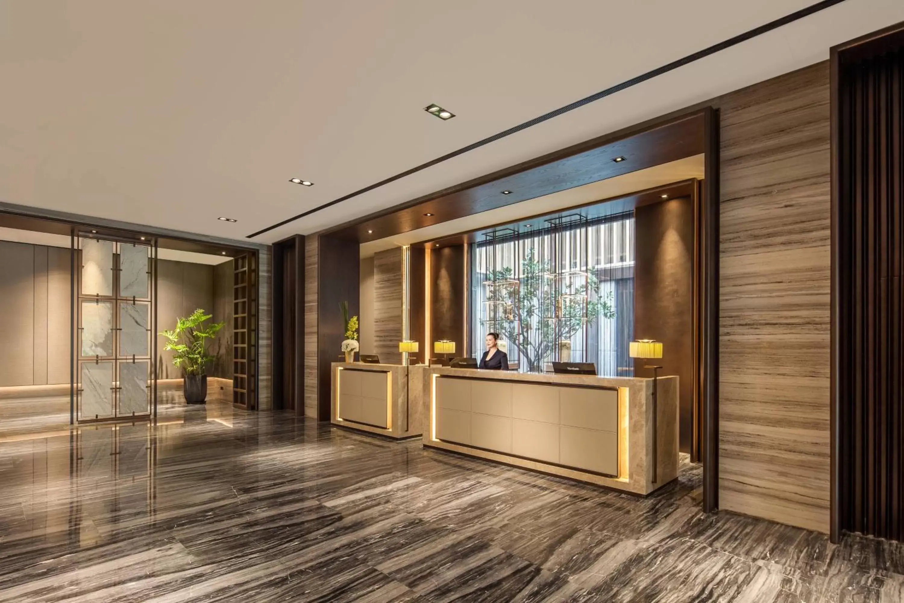 Lobby or reception, Lobby/Reception in Courtyard by Marriott Shanghai International Tourism and Resorts Zone