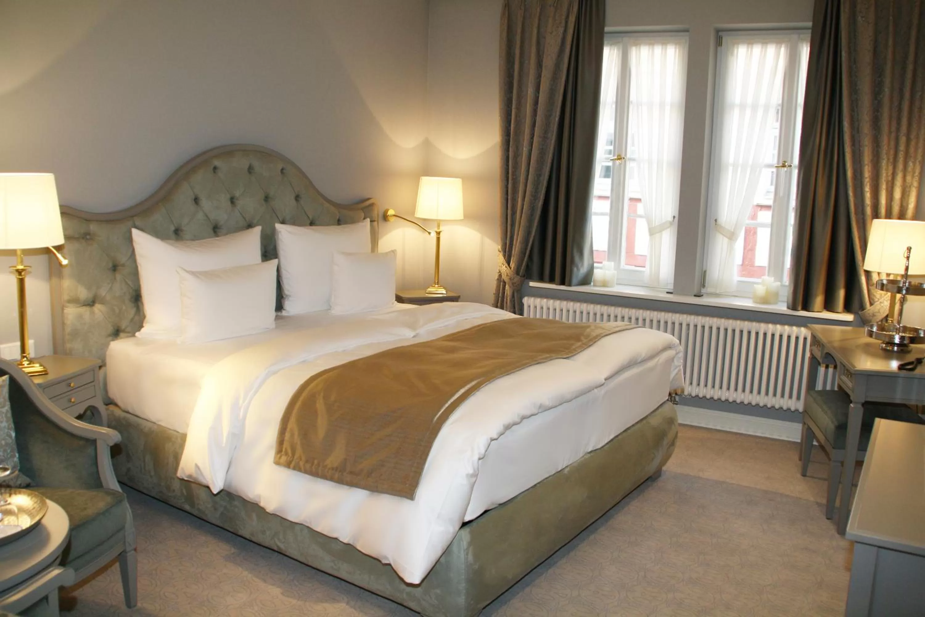 Bed in Romantik Hotel Zur Glocke