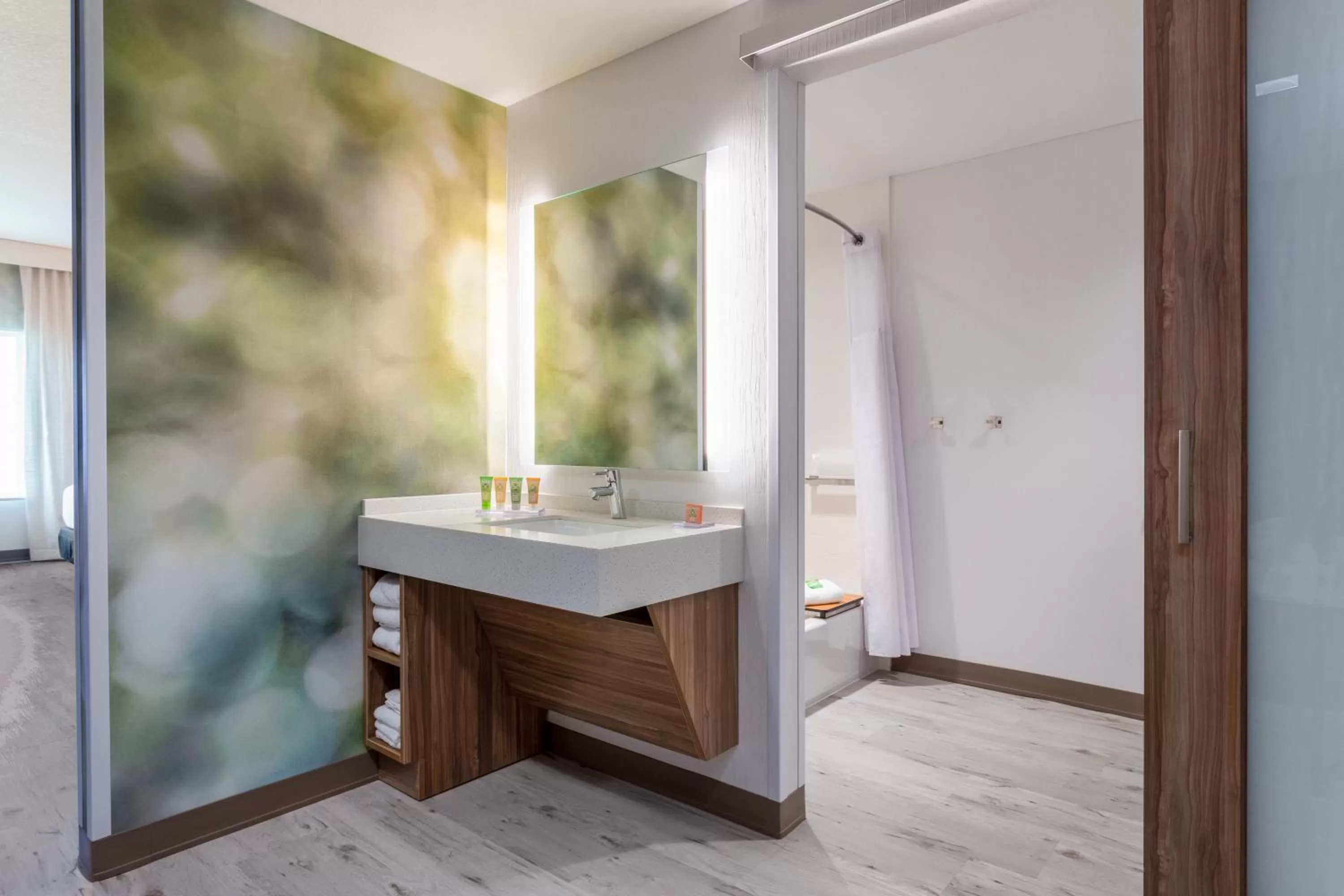 Bathroom in Wyndham Garden Orlando Universal / I Drive