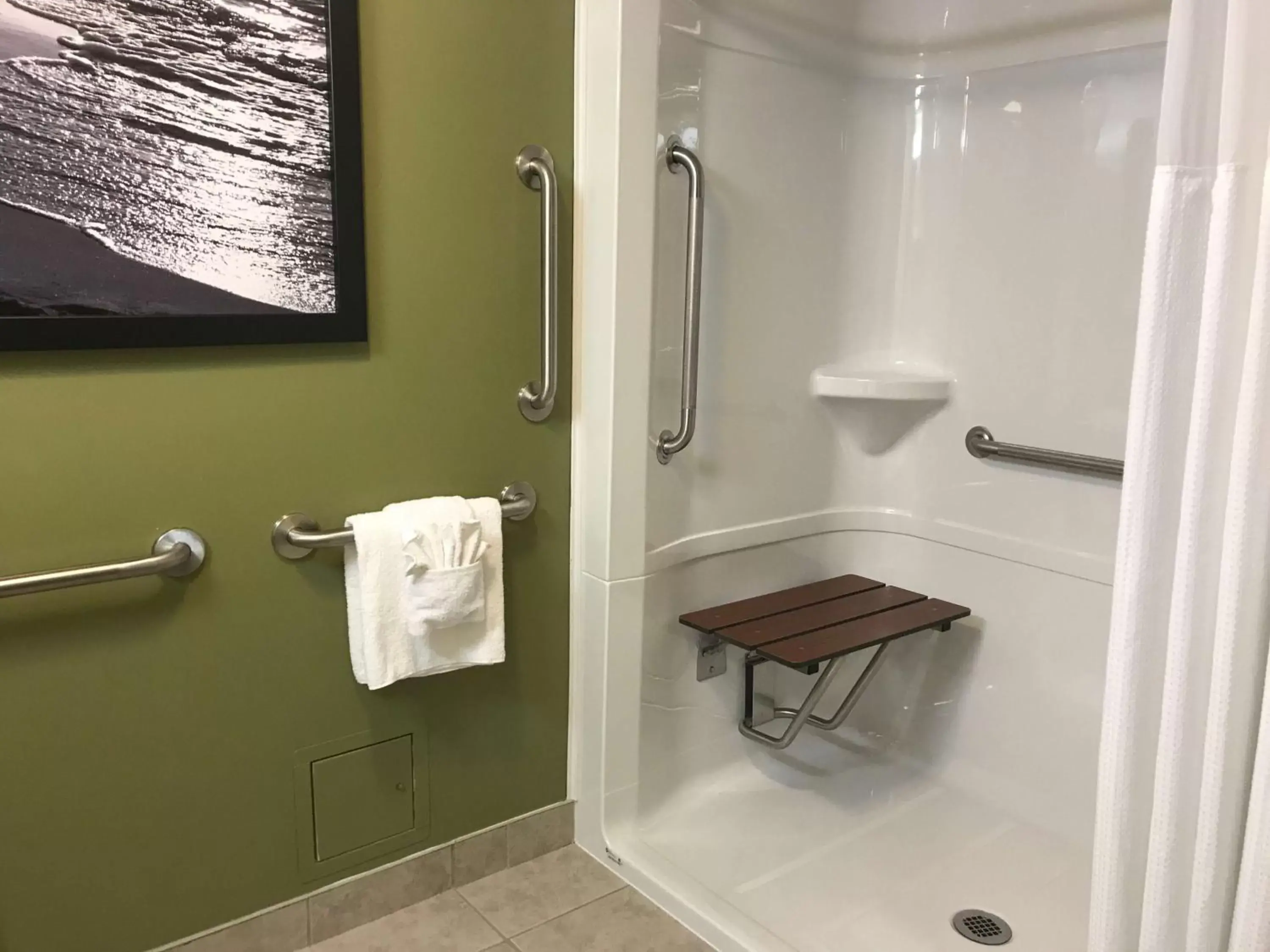 Bathroom in Super 8 by Wyndham Amherst NS