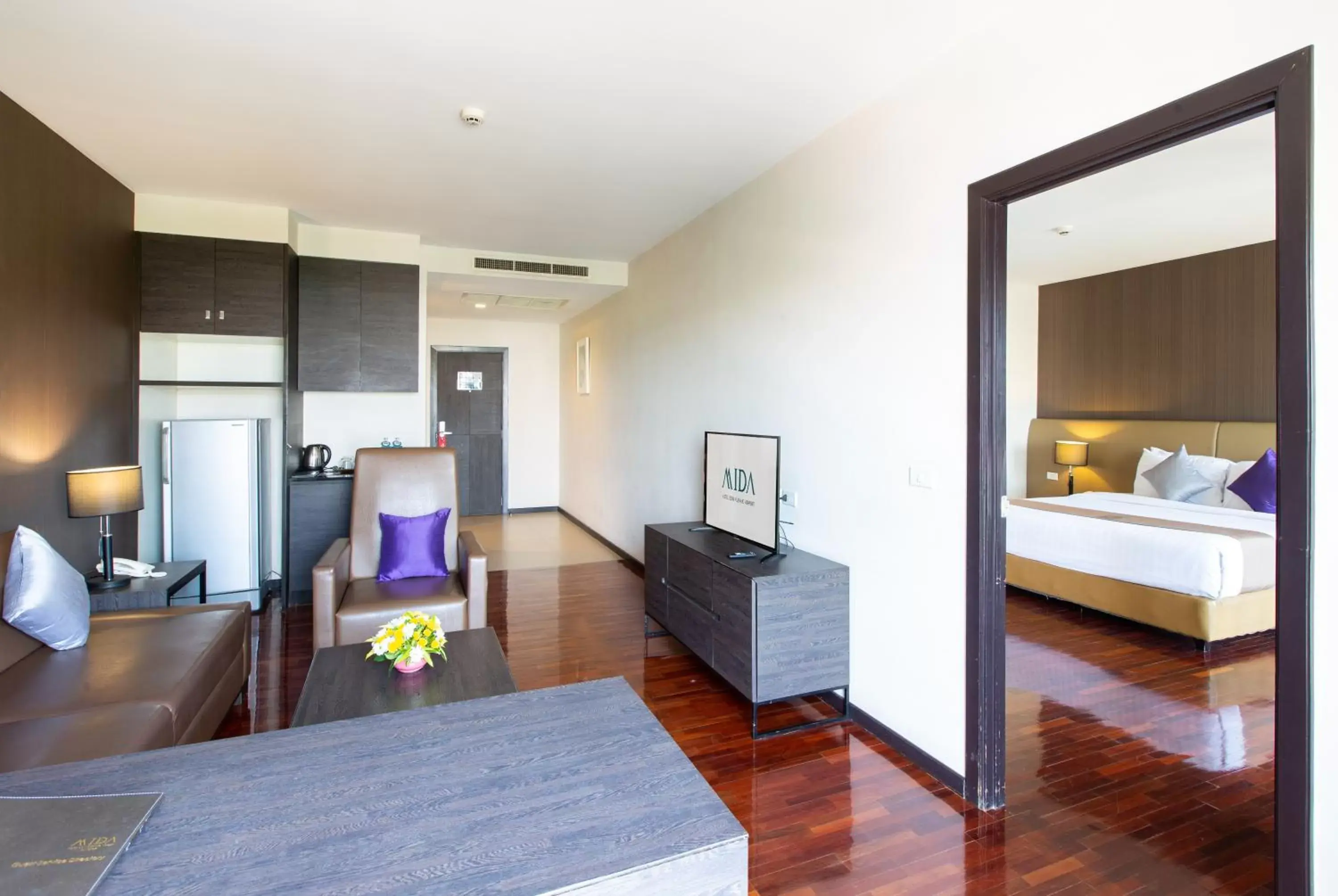 Living room, Bed in Mida Hotel Don Mueang Airport