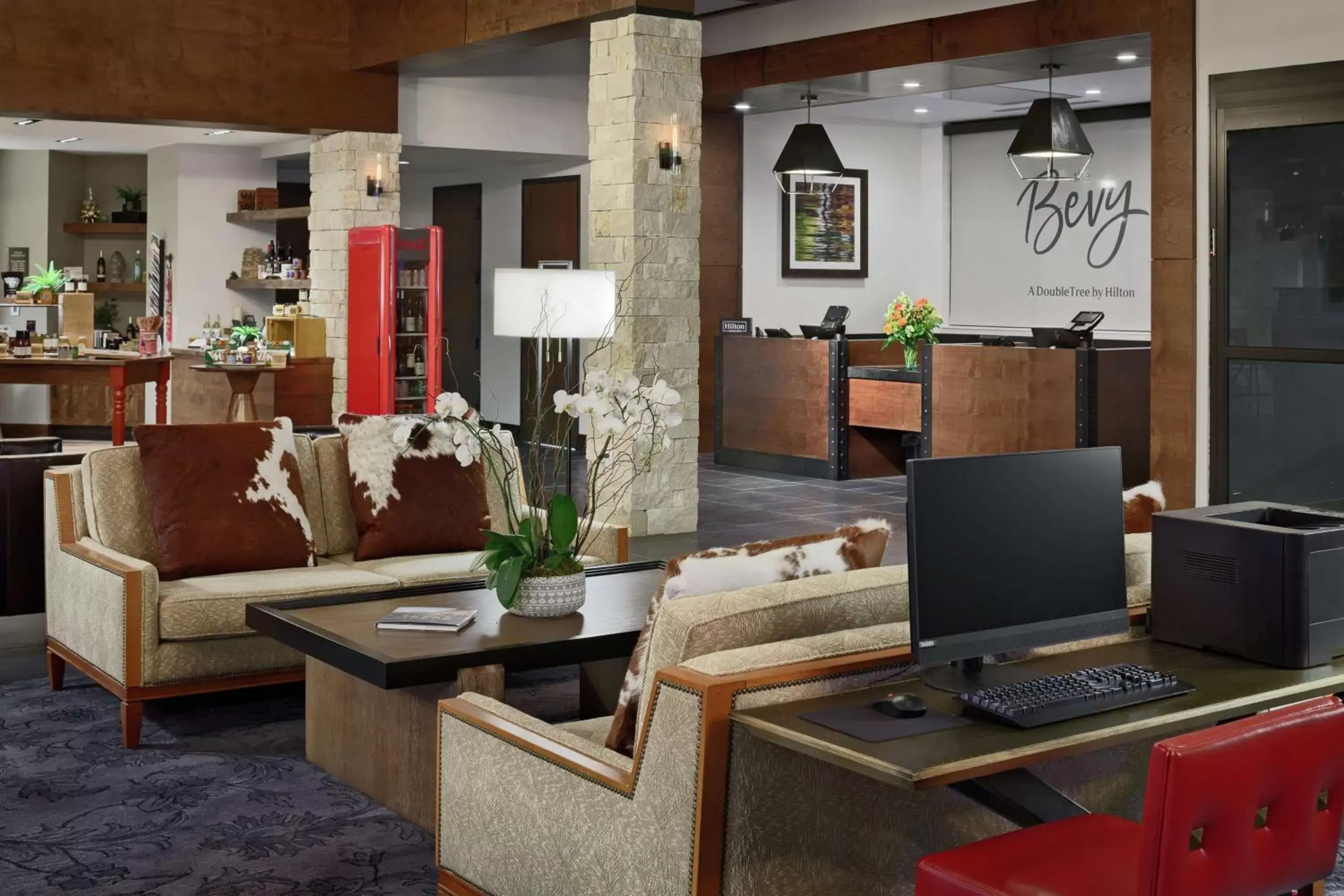 Lobby or reception in The Bevy Hotel Boerne, A Doubletree By Hilton