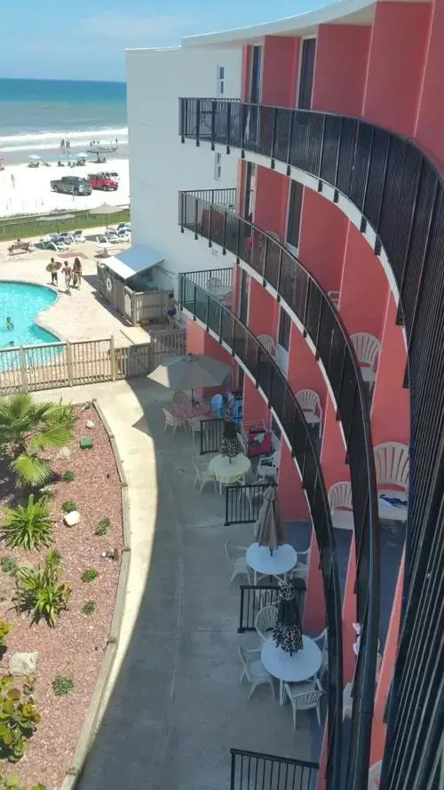 Pool View in Cove Motel Oceanfront