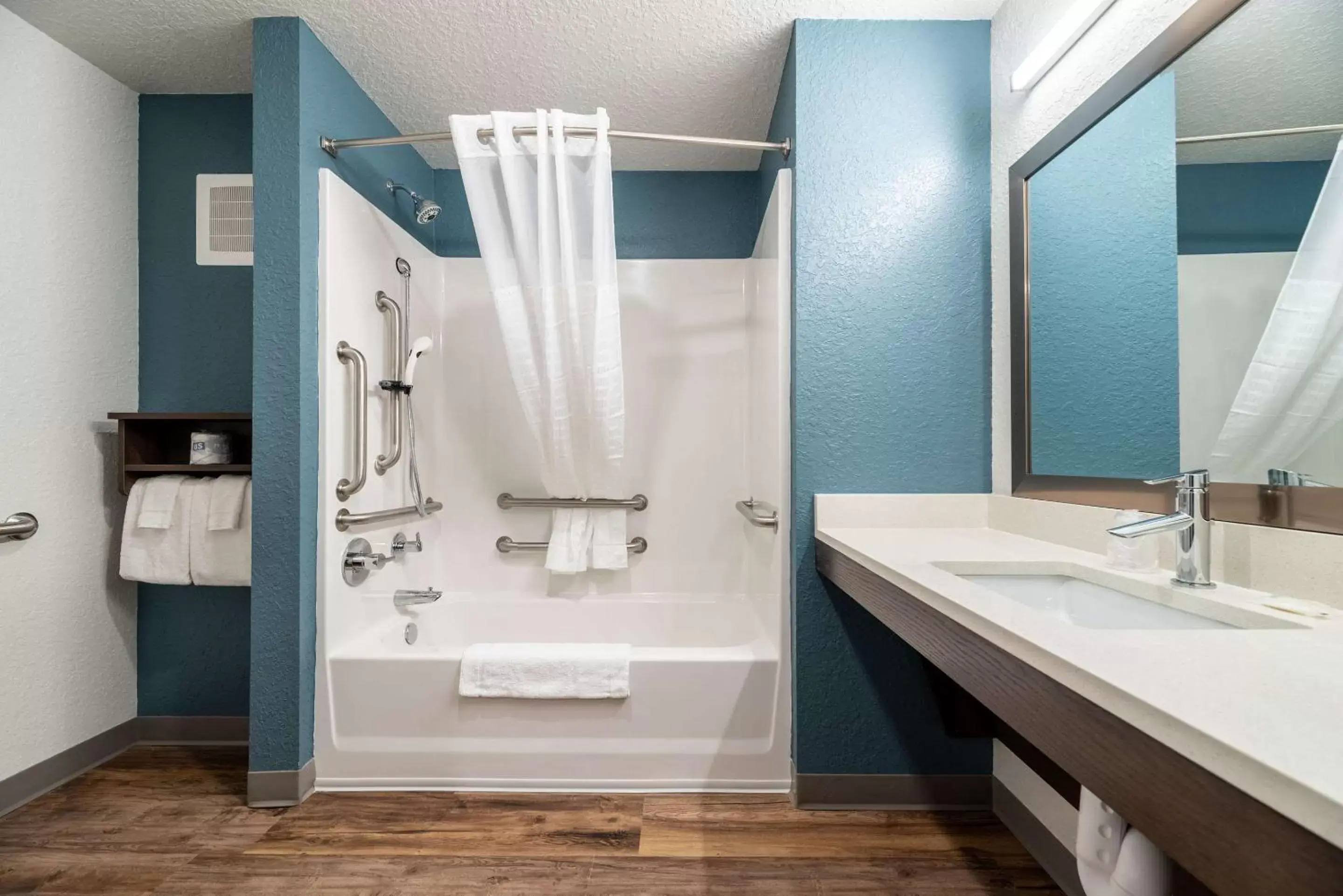 Queen Room with Two Queen Beds - Accessible/Non-Smoking  in WoodSpring Suites Sanford North I-4 Orlando Area
