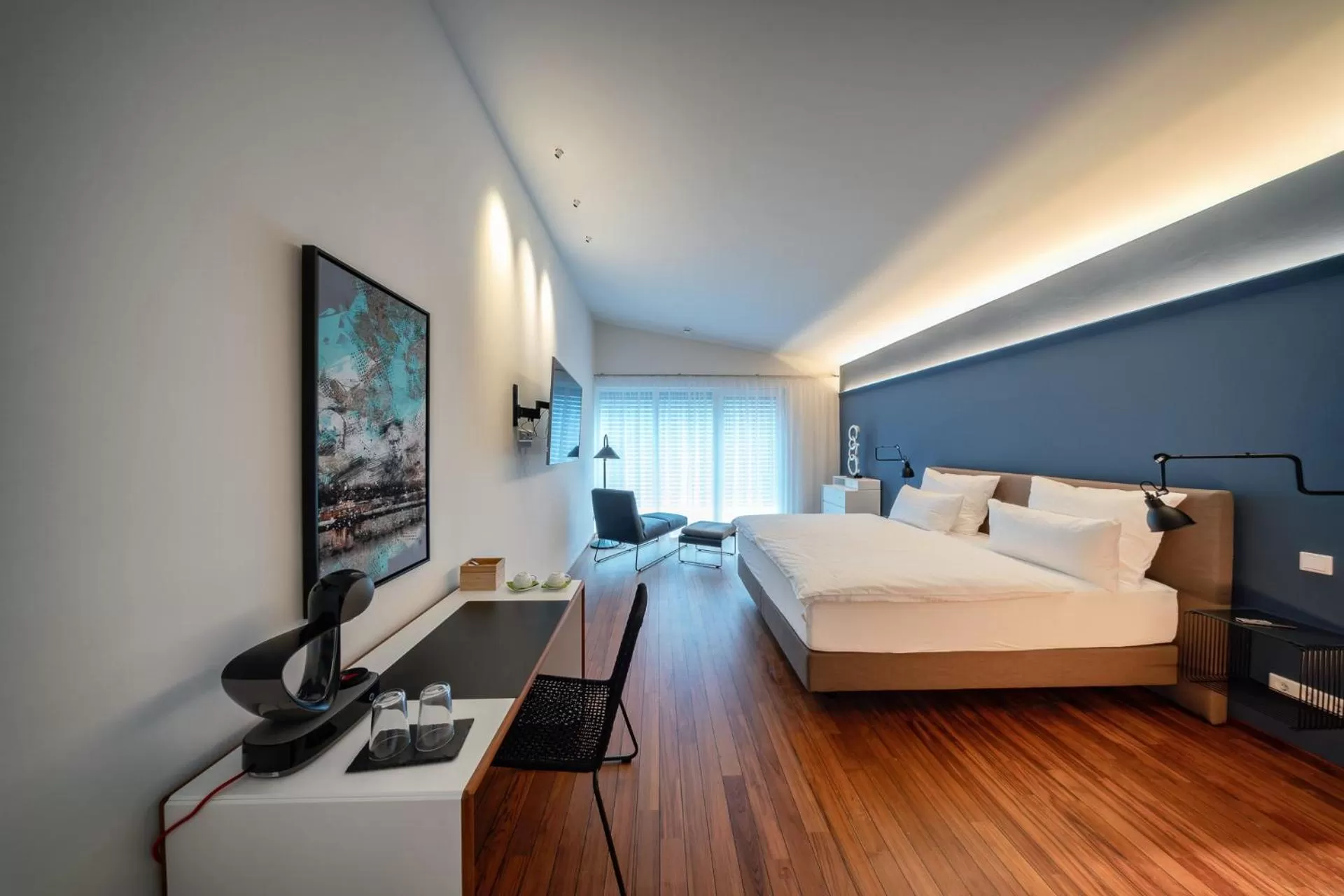 Bed in MotelplusHotel BiggeSeeFront