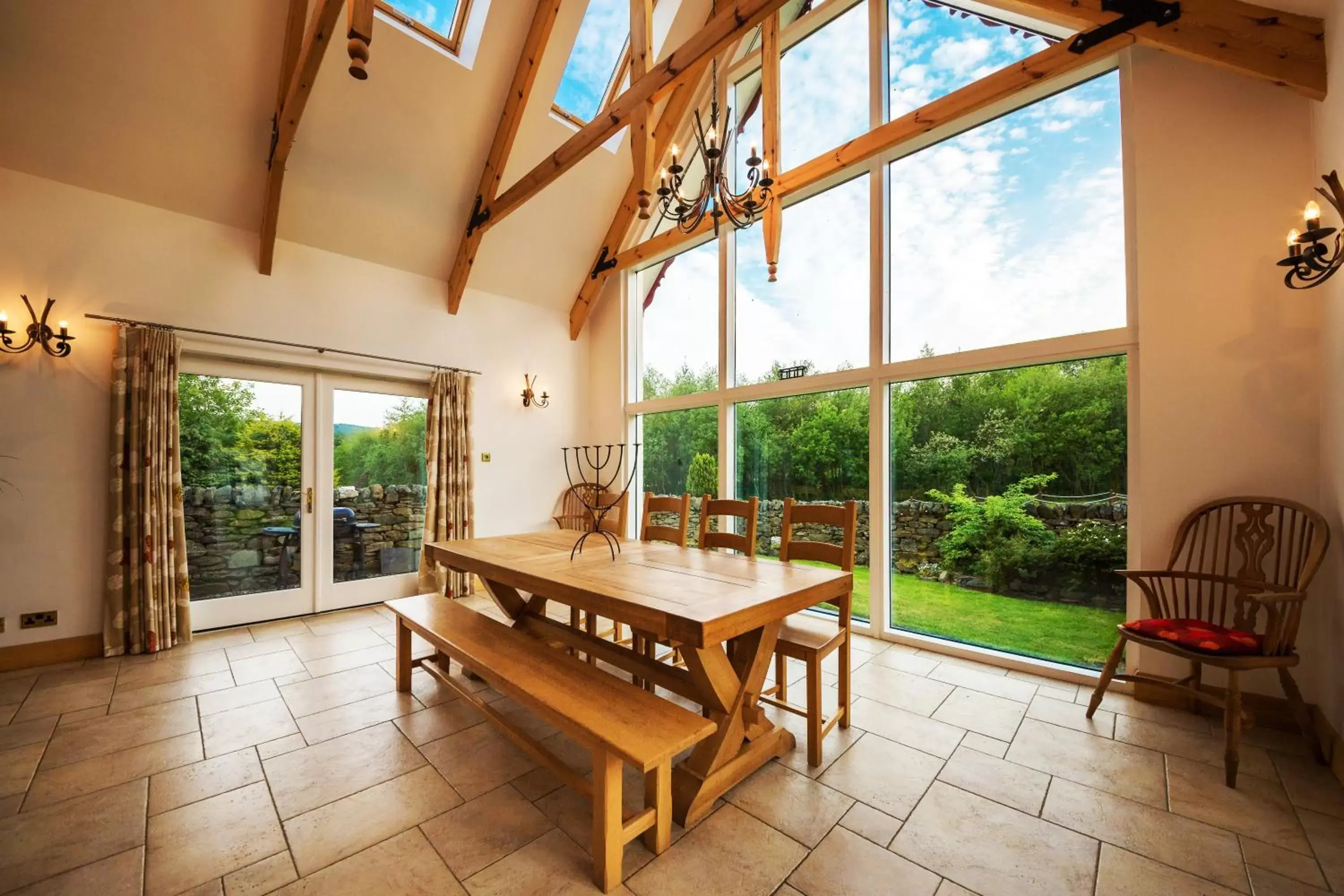 Garden view in Errichel House and Cottages