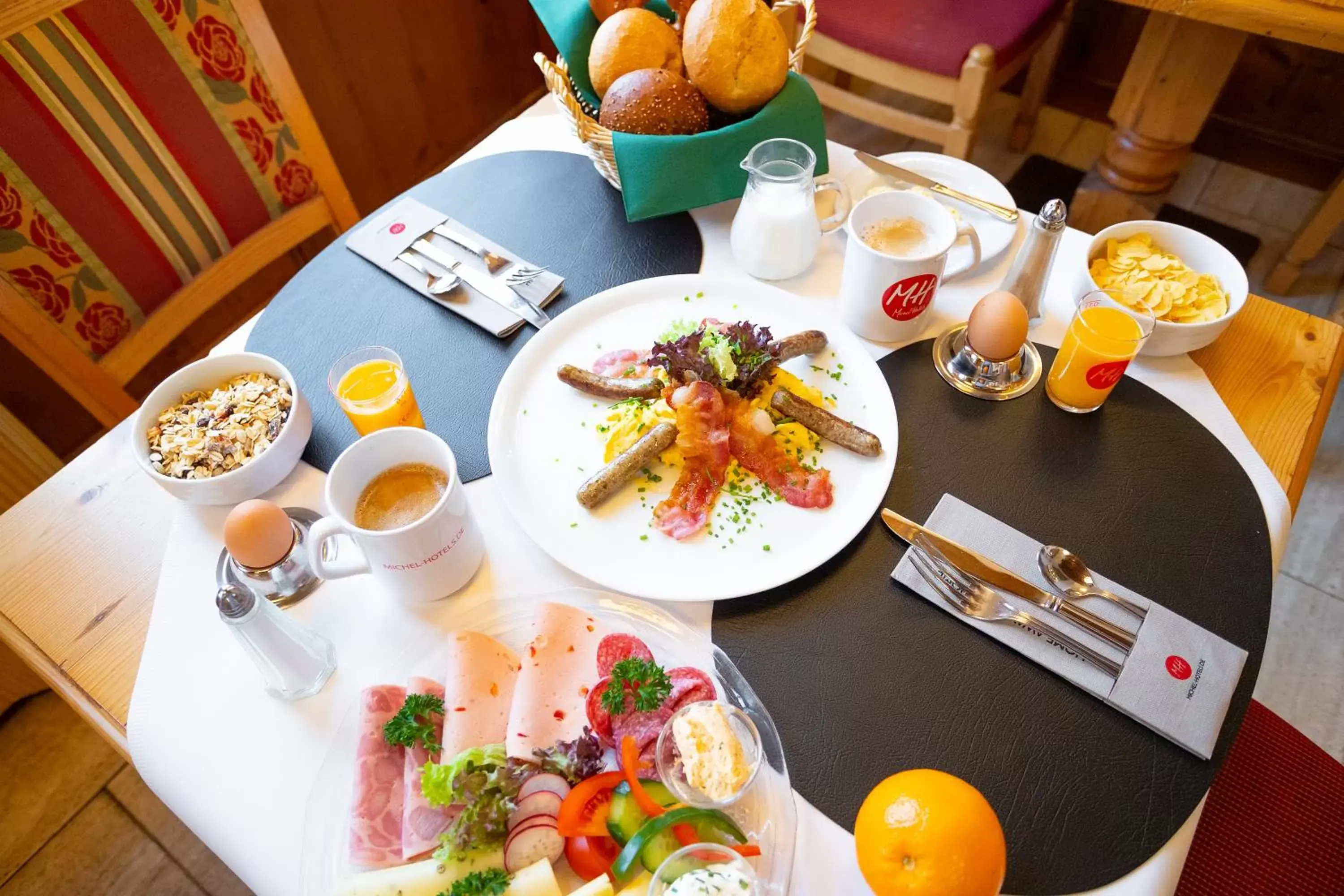 Continental breakfast in ACHAT Hotel Waldkirchen