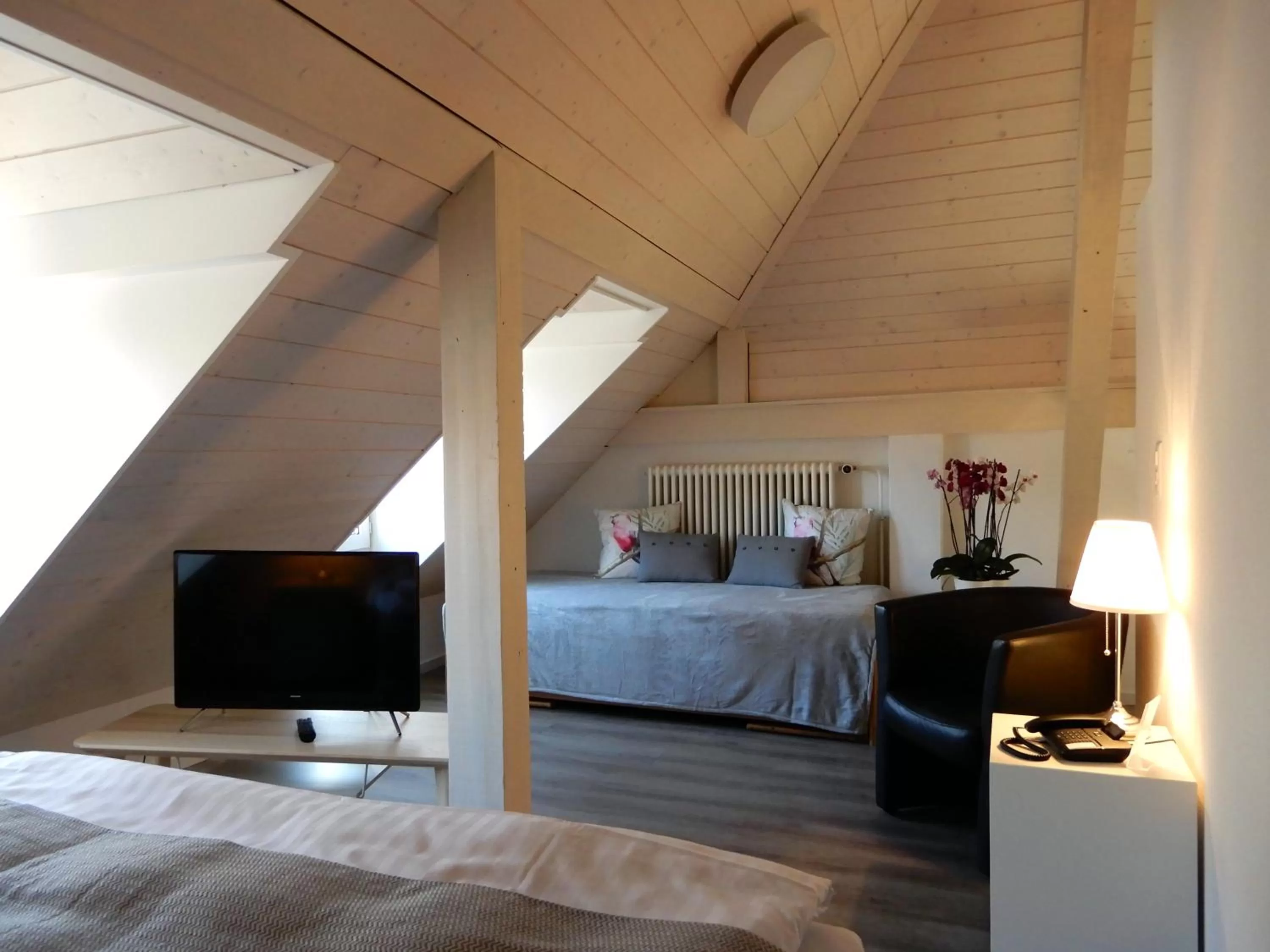 TV and multimedia, Bed in Hôtel de l'Ecluse