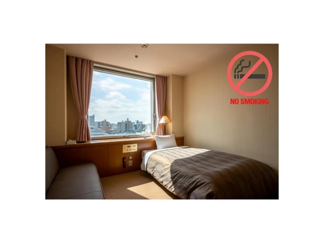 Bed in Hiroshima City Bunka Koryu Kaikan