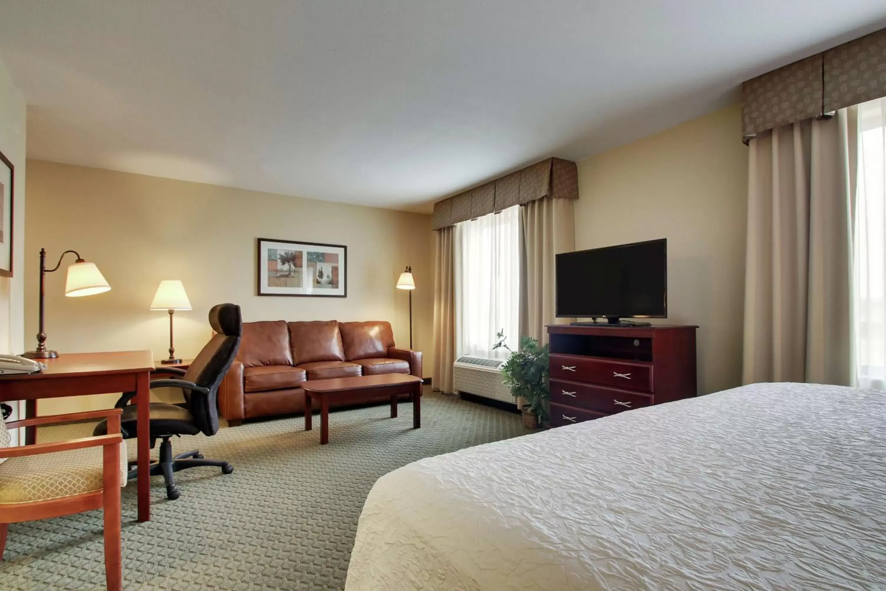 Bedroom, TV/Entertainment Center in Hampton Inn & Suites Denver Littleton