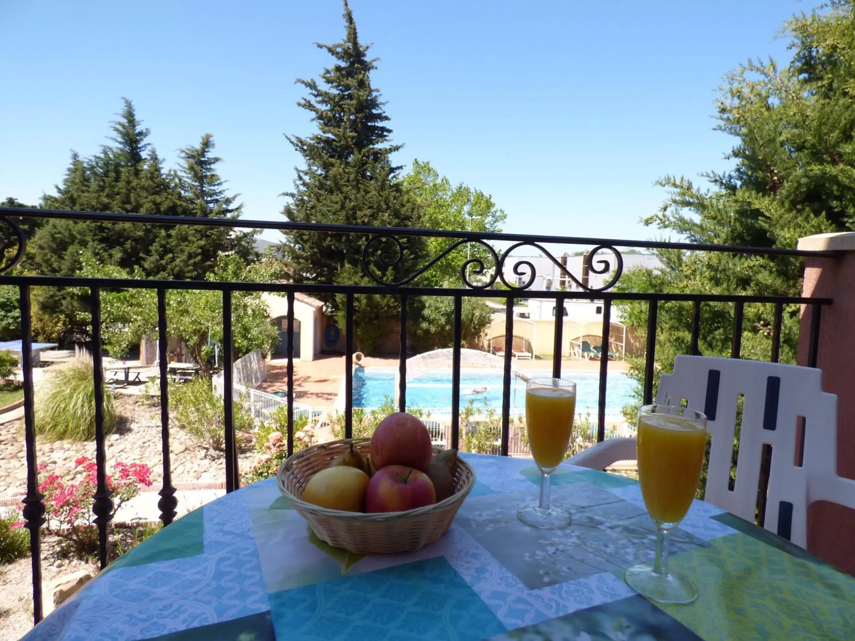 Balcony/Terrace in Appart'Hotel Festival Sud Aqua - Avignon TGV