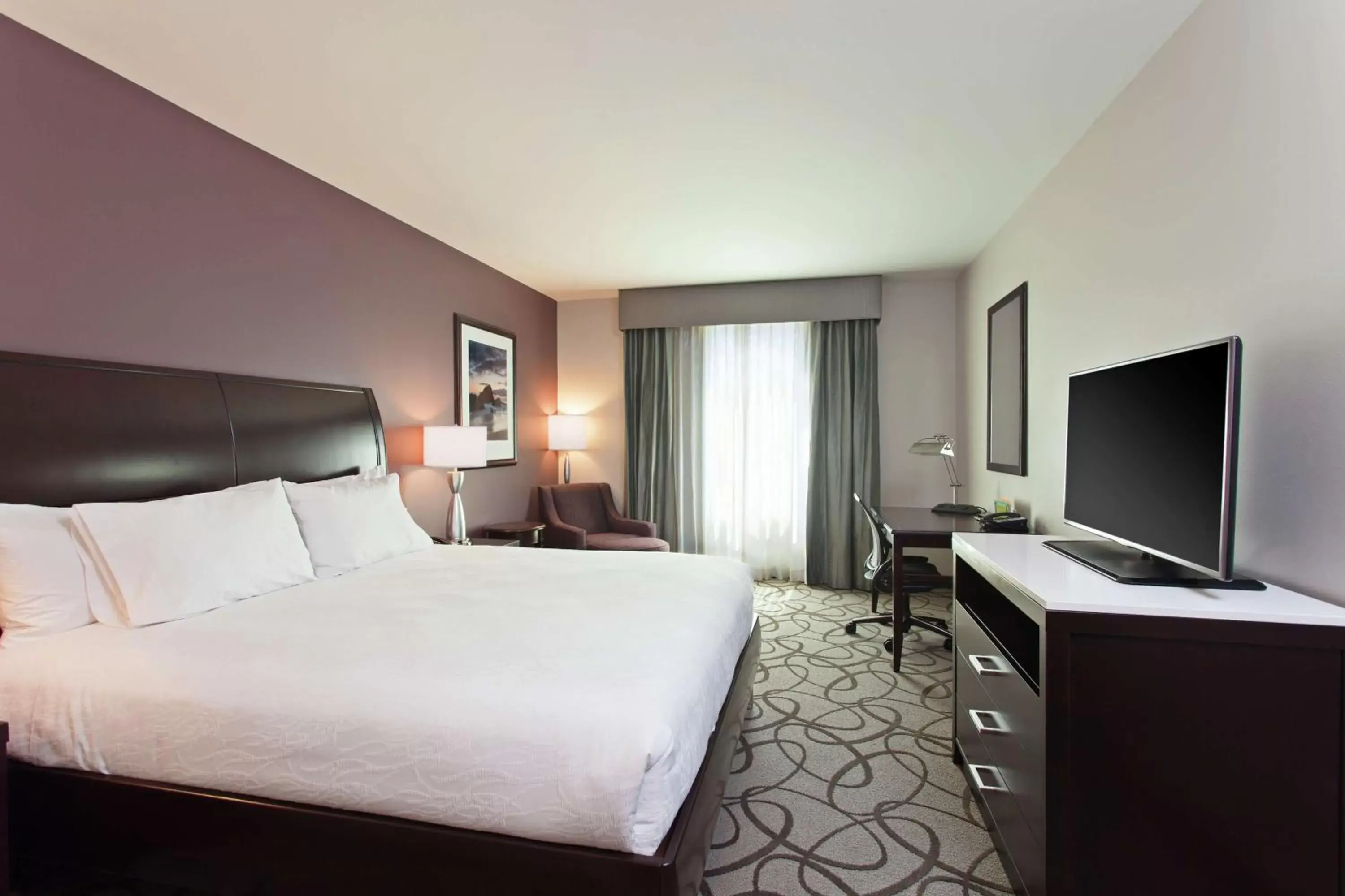 Bedroom, TV/Entertainment Center in Hilton Garden Inn Irvine/Orange County Airport
