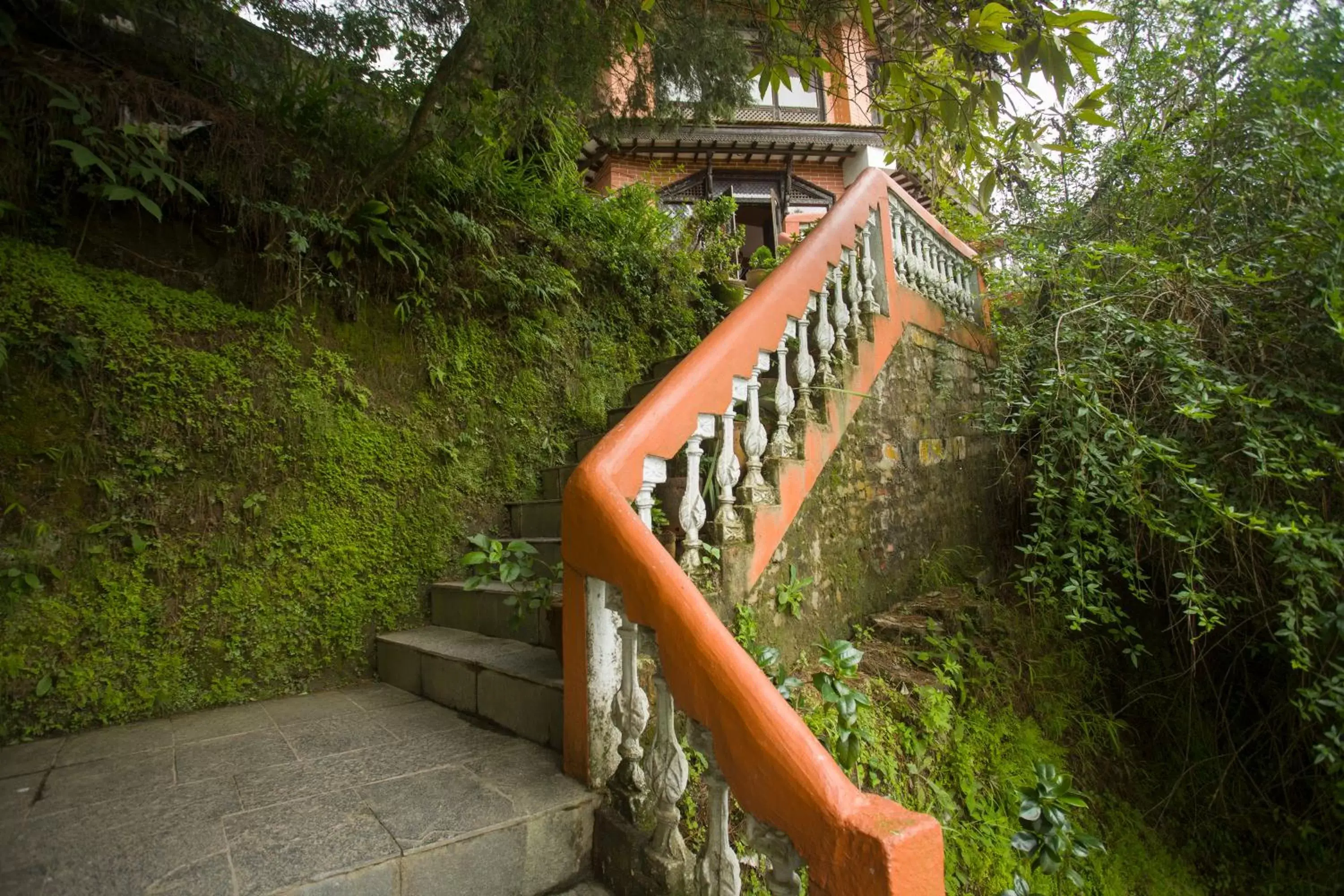 Balcony/Terrace in Peaceful Cottage & Cafe Du Mont