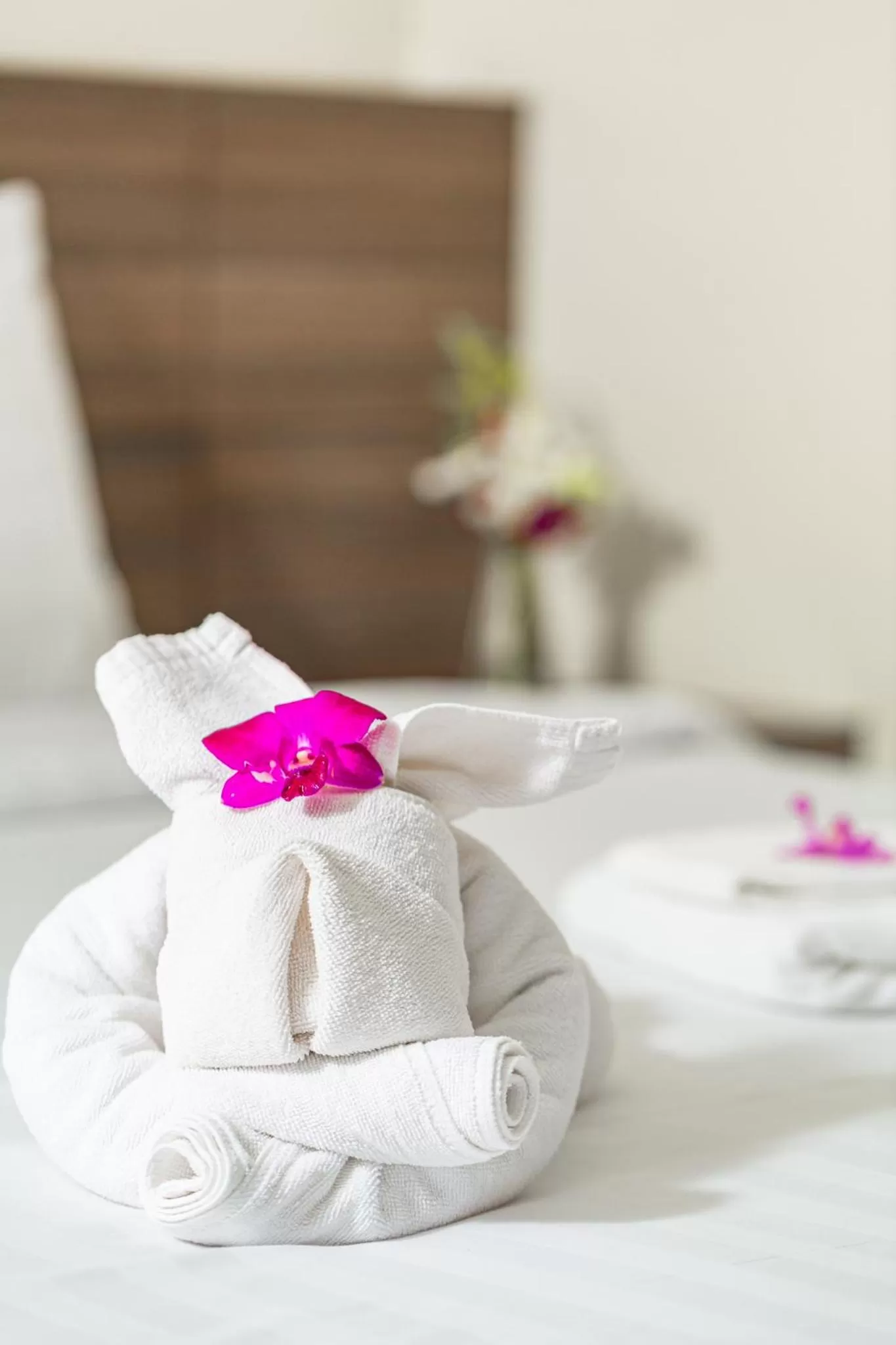 Bed in Sovereign Group Hotel at Pratunam