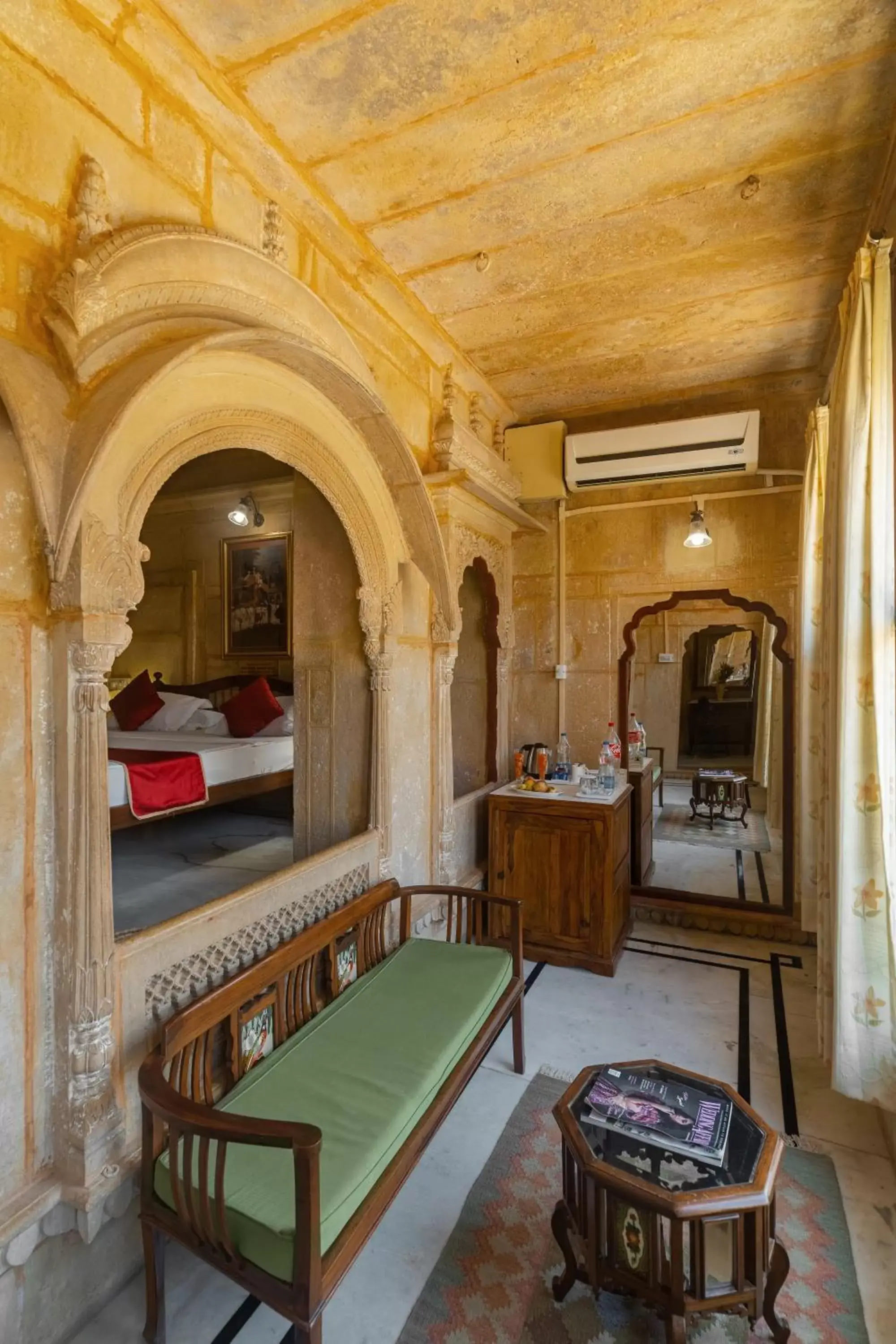Living room in WelcomHeritage Mandir Palace