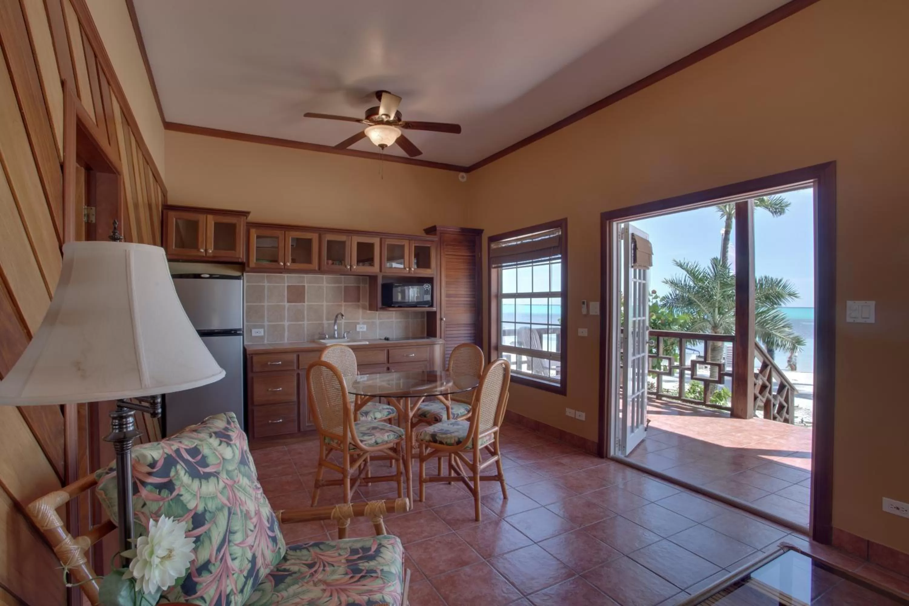 Dining area in X'tan Ha- The Waterfront