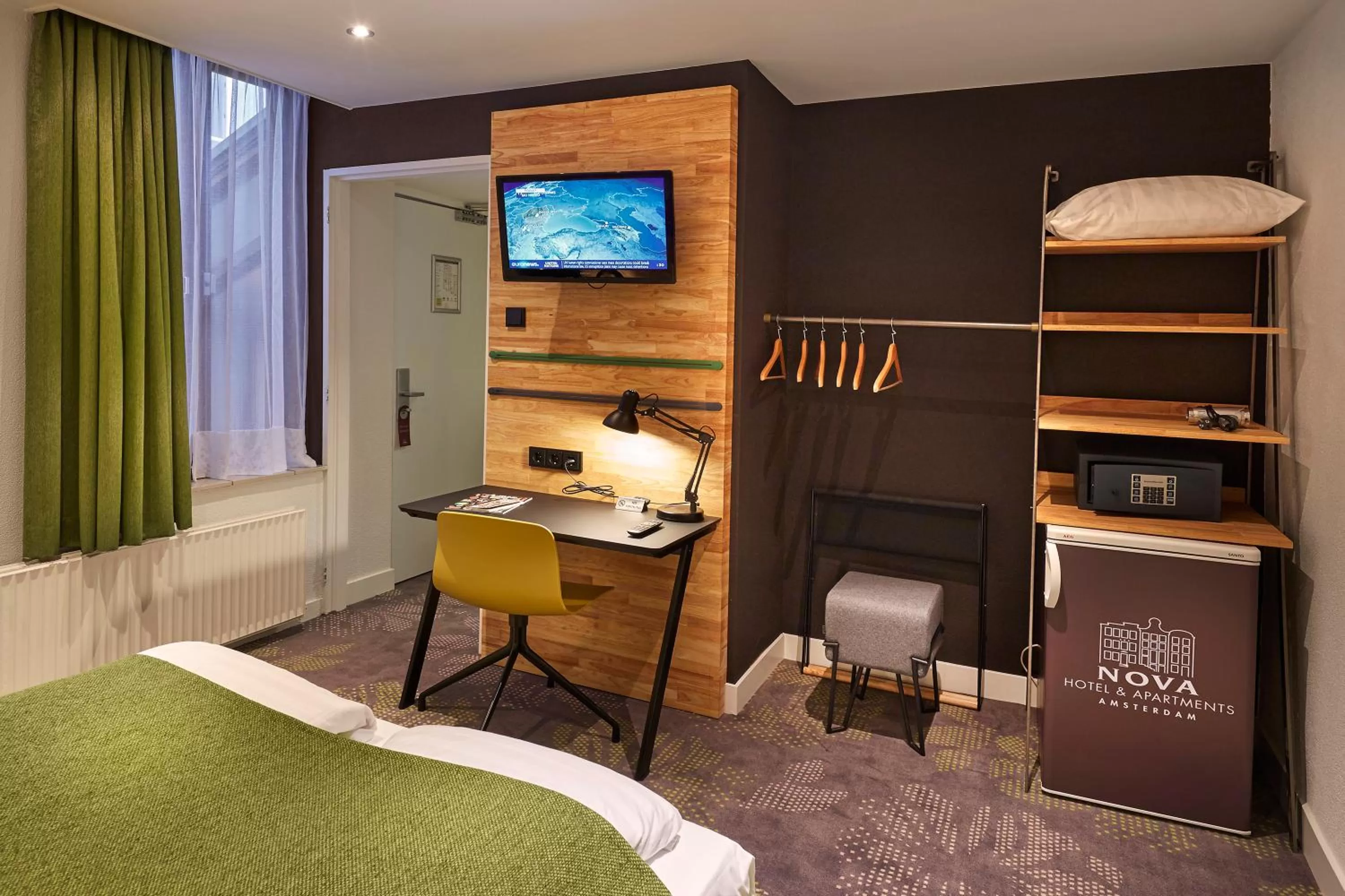 Decorative detail, Bed in Nova Hotel