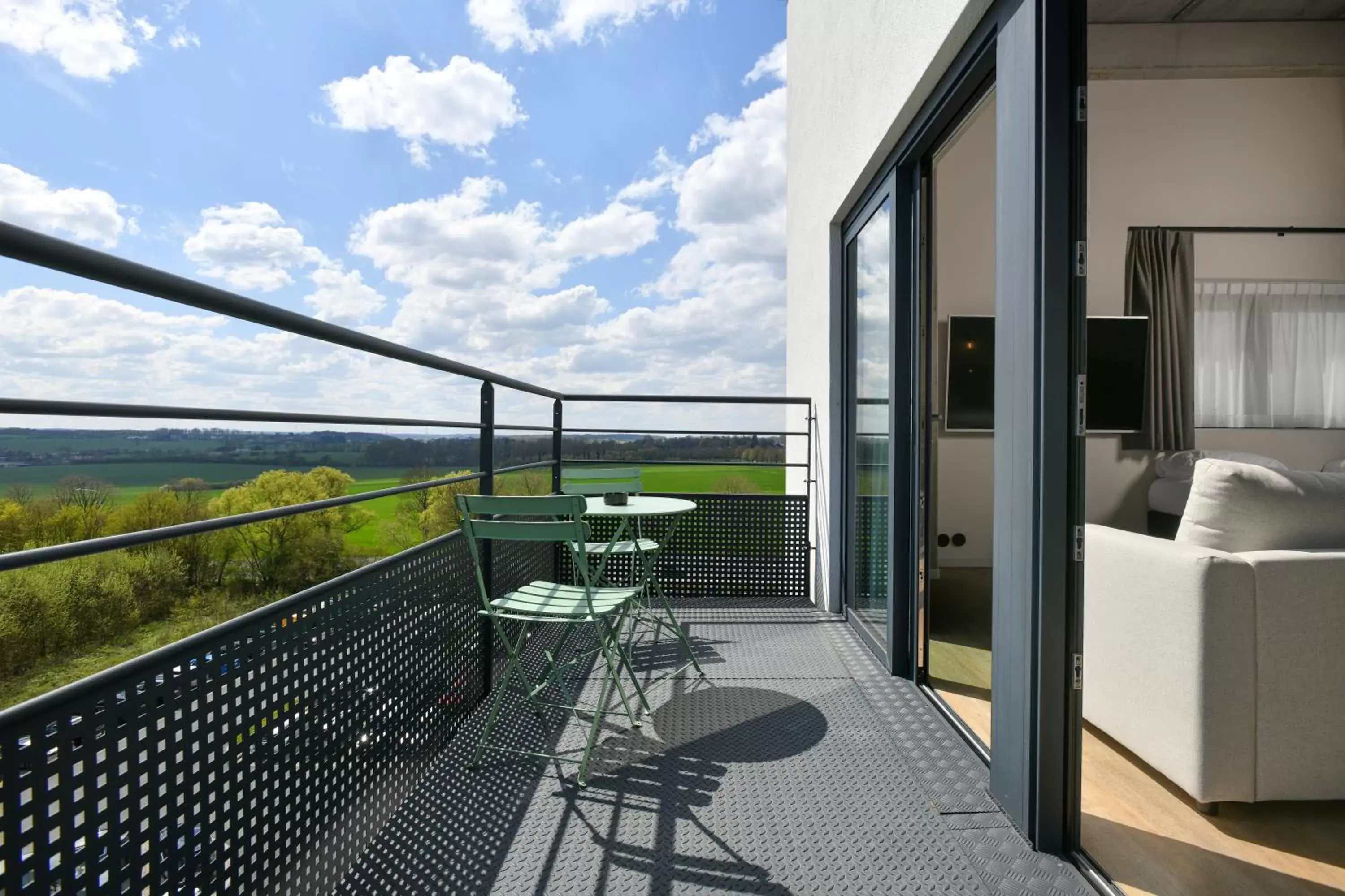 View (from property/room), Balcony/Terrace in ibis Styles Namur