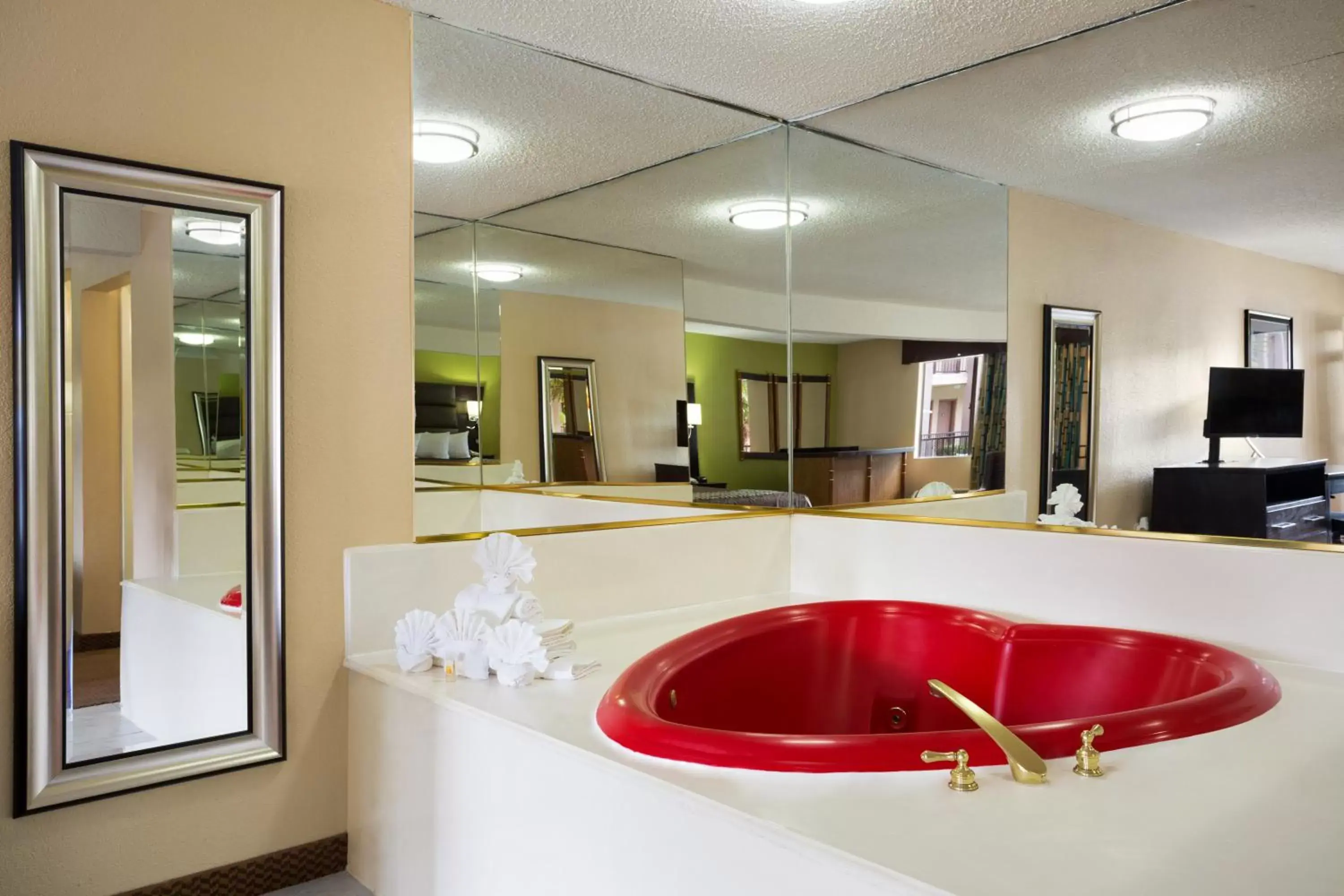 Hot Tub, Bathroom in Days Inn by Wyndham Dallas Irving