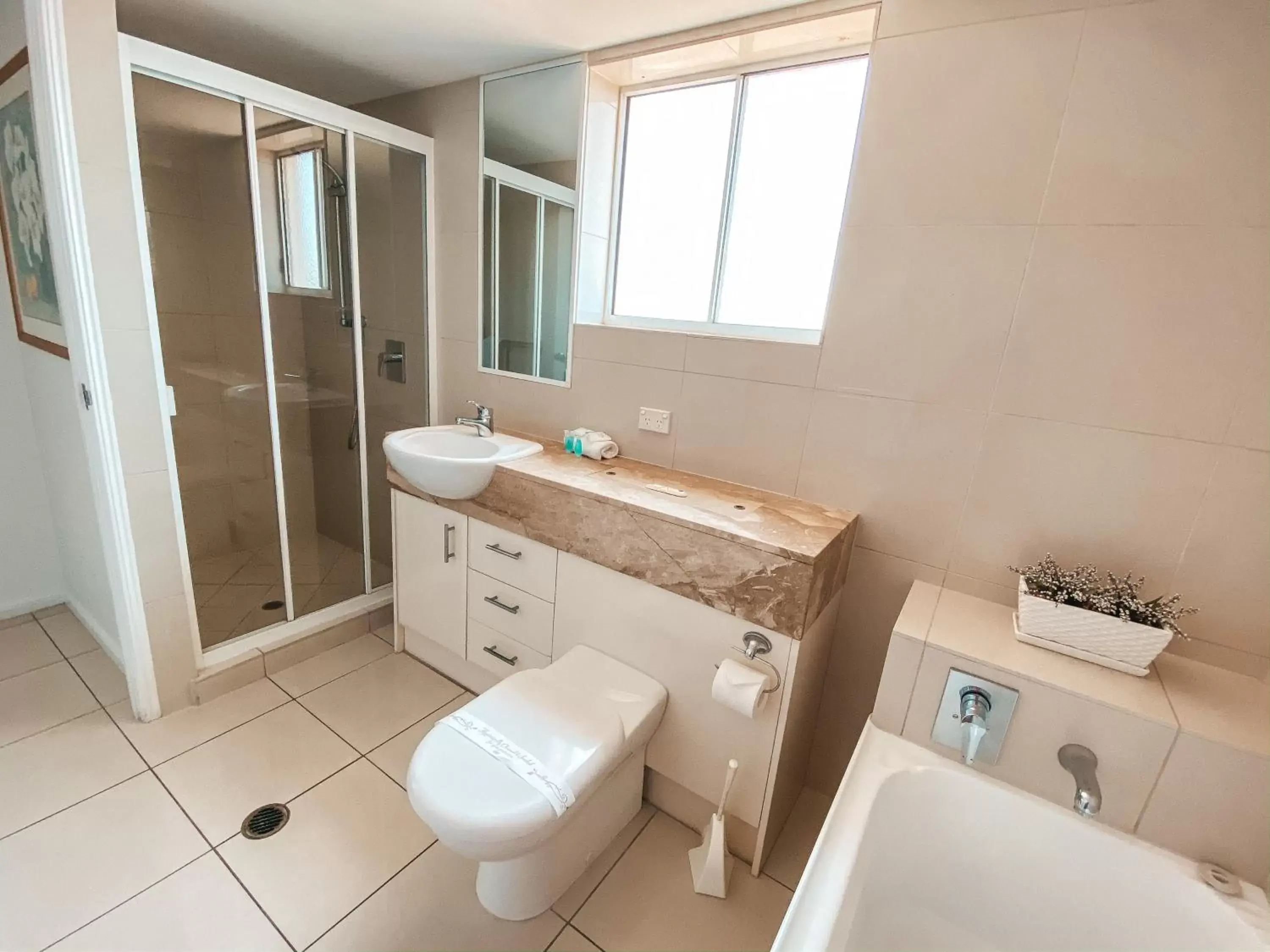 Shower, Bathroom in Bargara Blue Resort