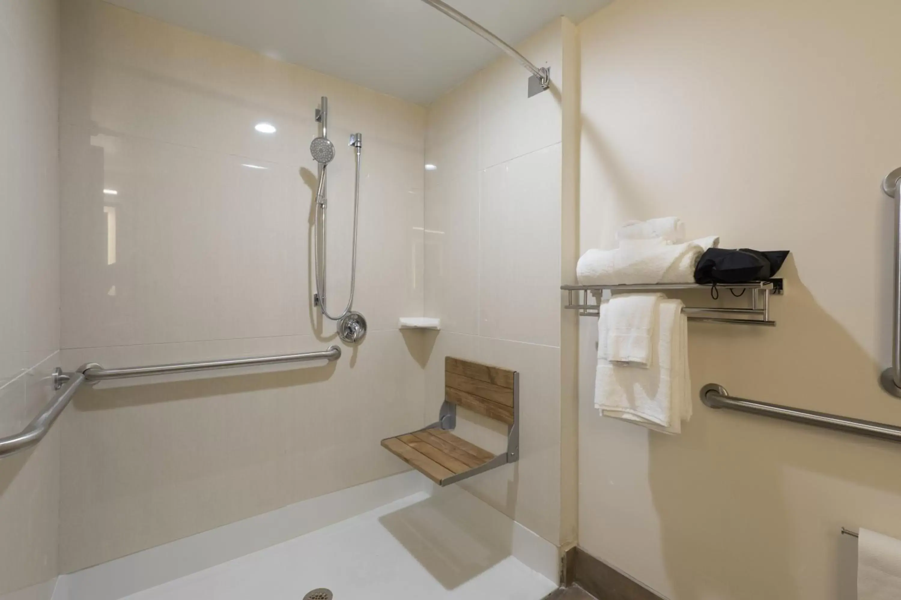 Bed, Bathroom in Brookfield- Milwaukee Hotel