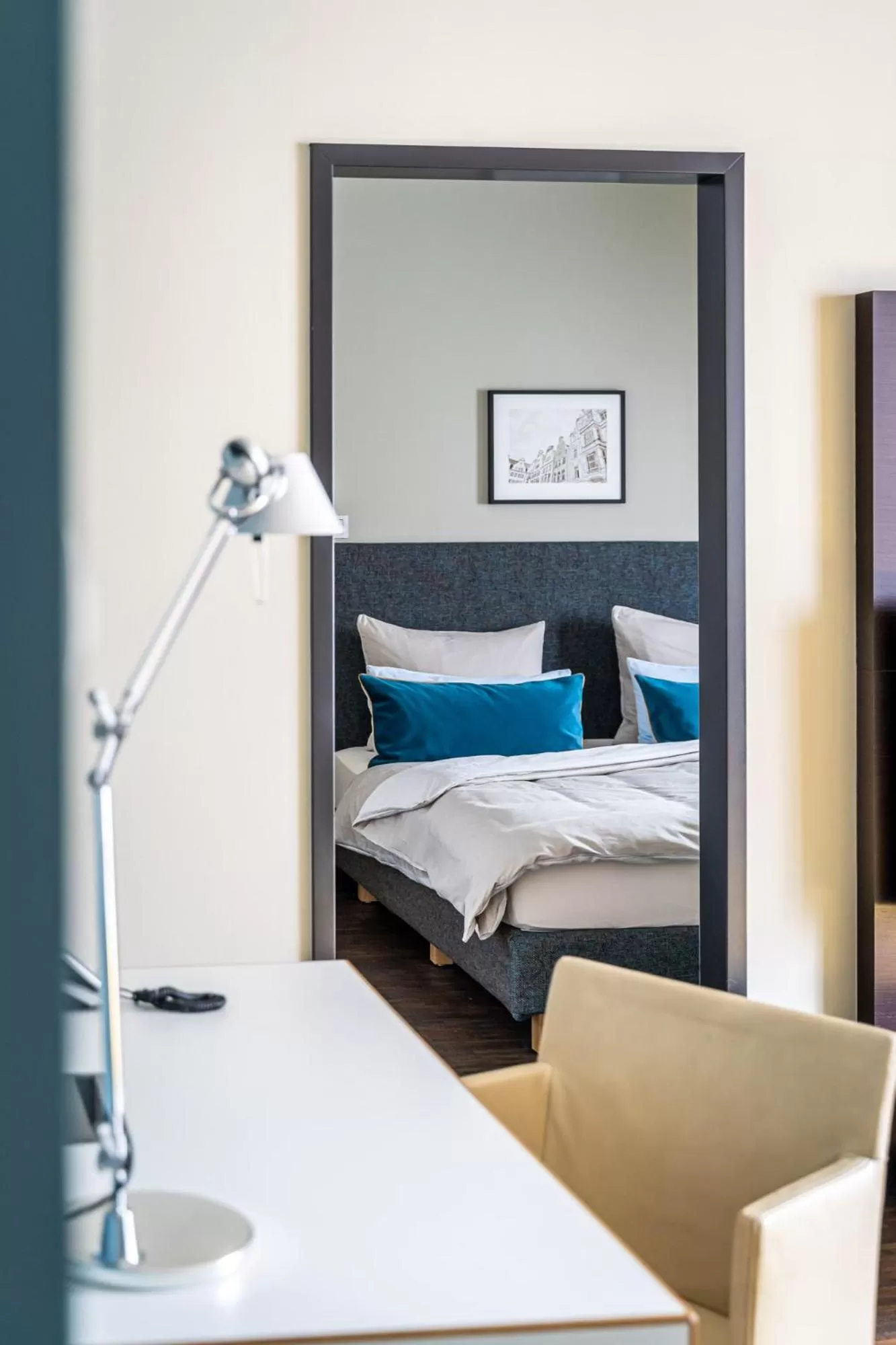 Bedroom, Bed in The Green Rostock Apartment Hotel