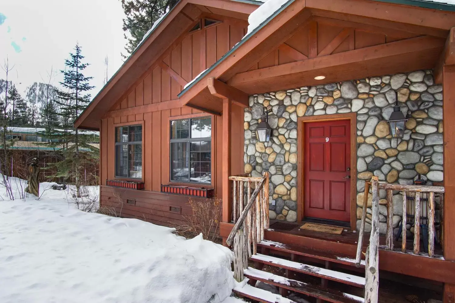 Property building, Winter in Black Bear Lodge