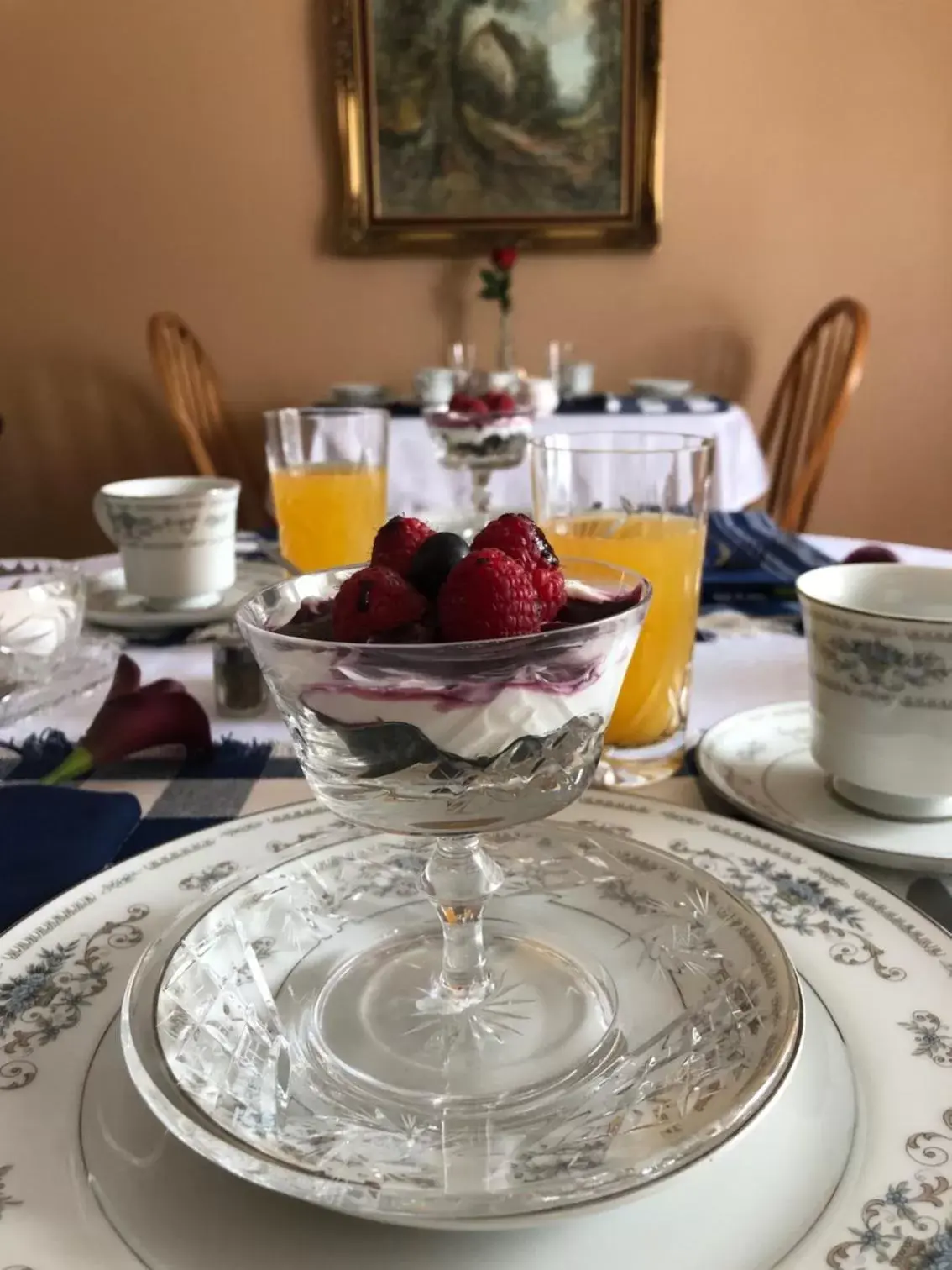 American breakfast in Baker Shore Bed and Breakfast