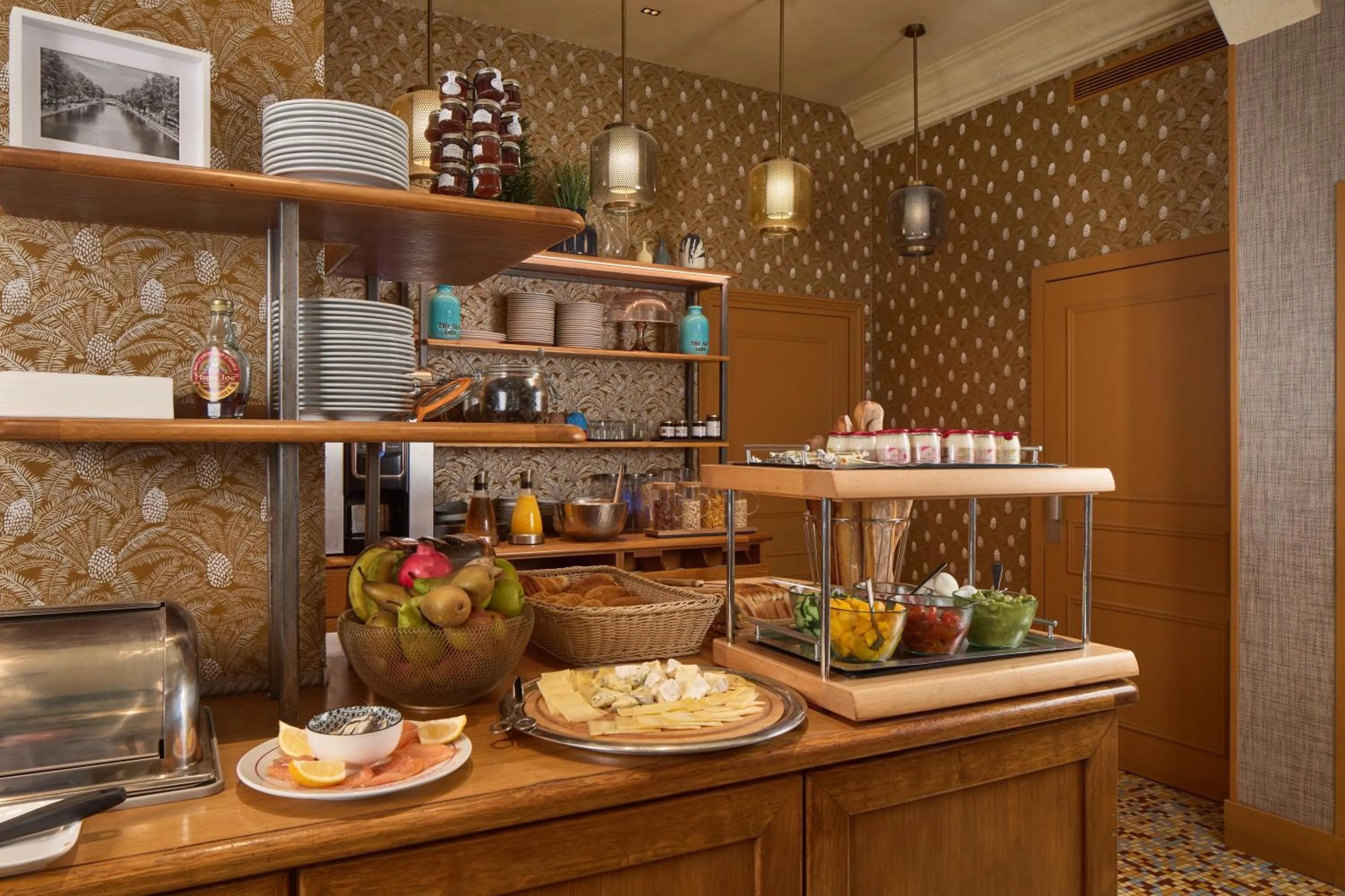 Buffet breakfast in Le Robinet d'Or Paris Canal Saint Martin