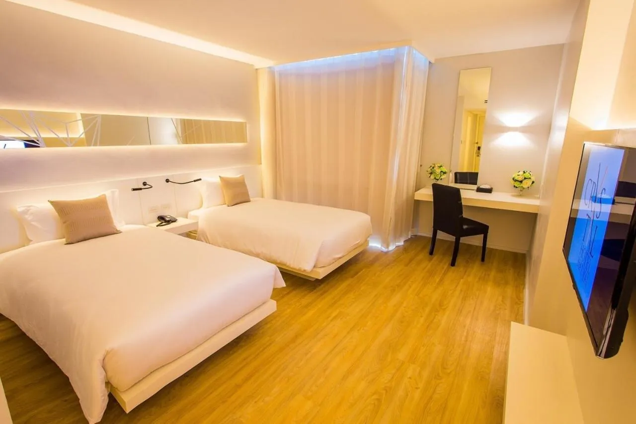 Decorative detail, Bed in Crystal Hotel Hat Yai