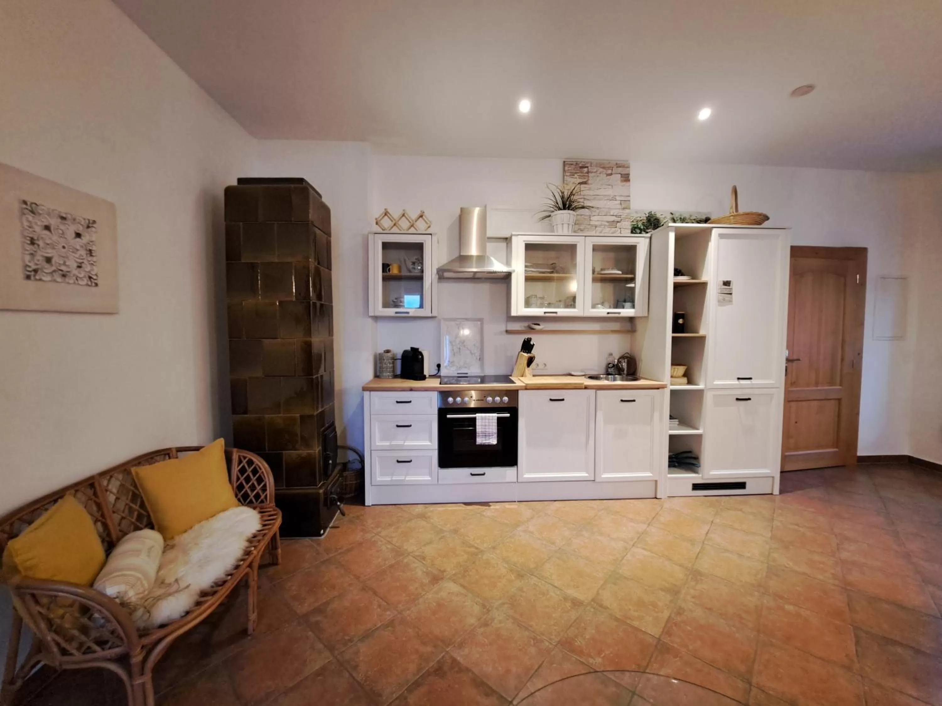 Kitchen or kitchenette in Gasthaus zum Fuchs - Familie Andrä