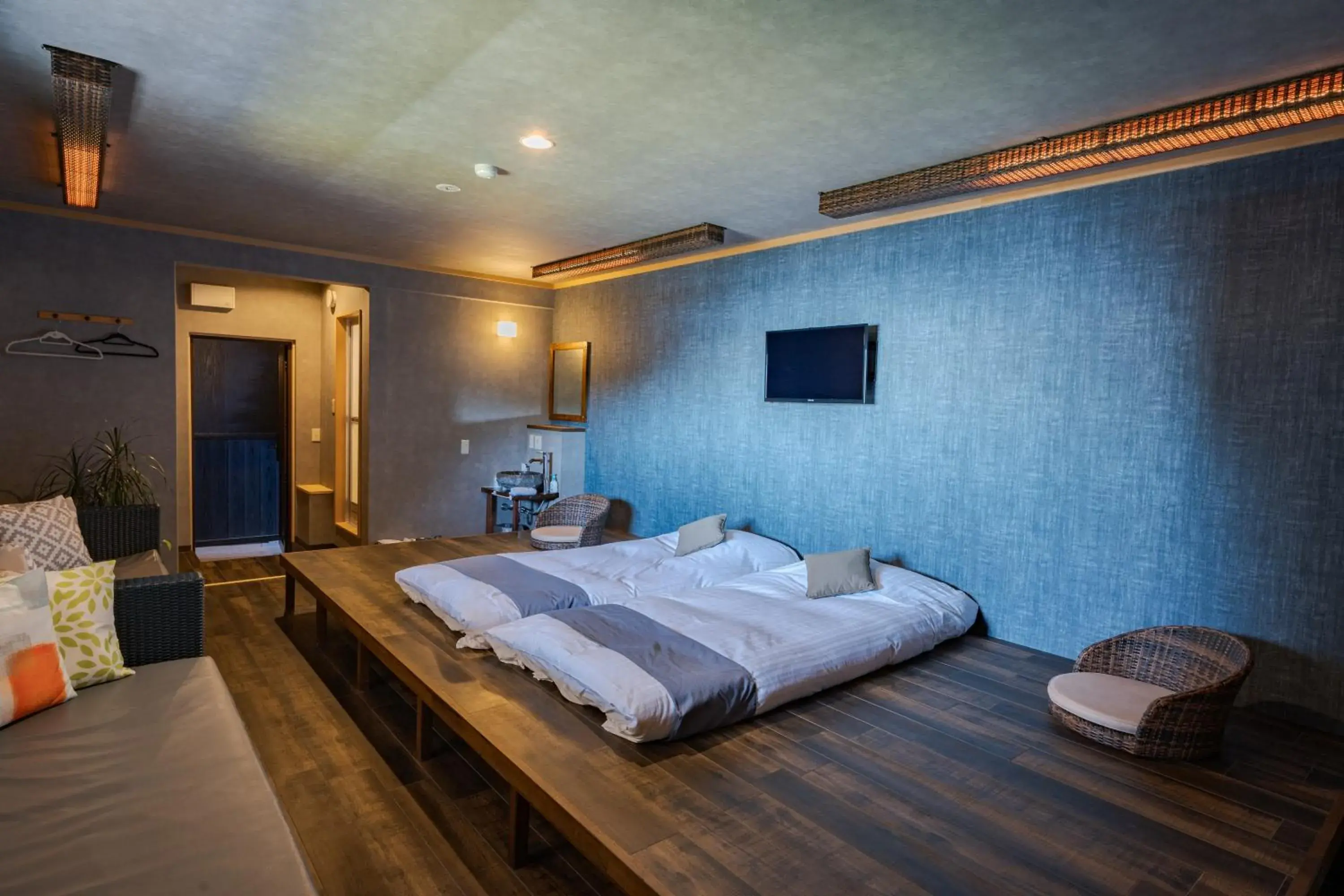 Bed in XYZ Private Spa and Seaside Resort