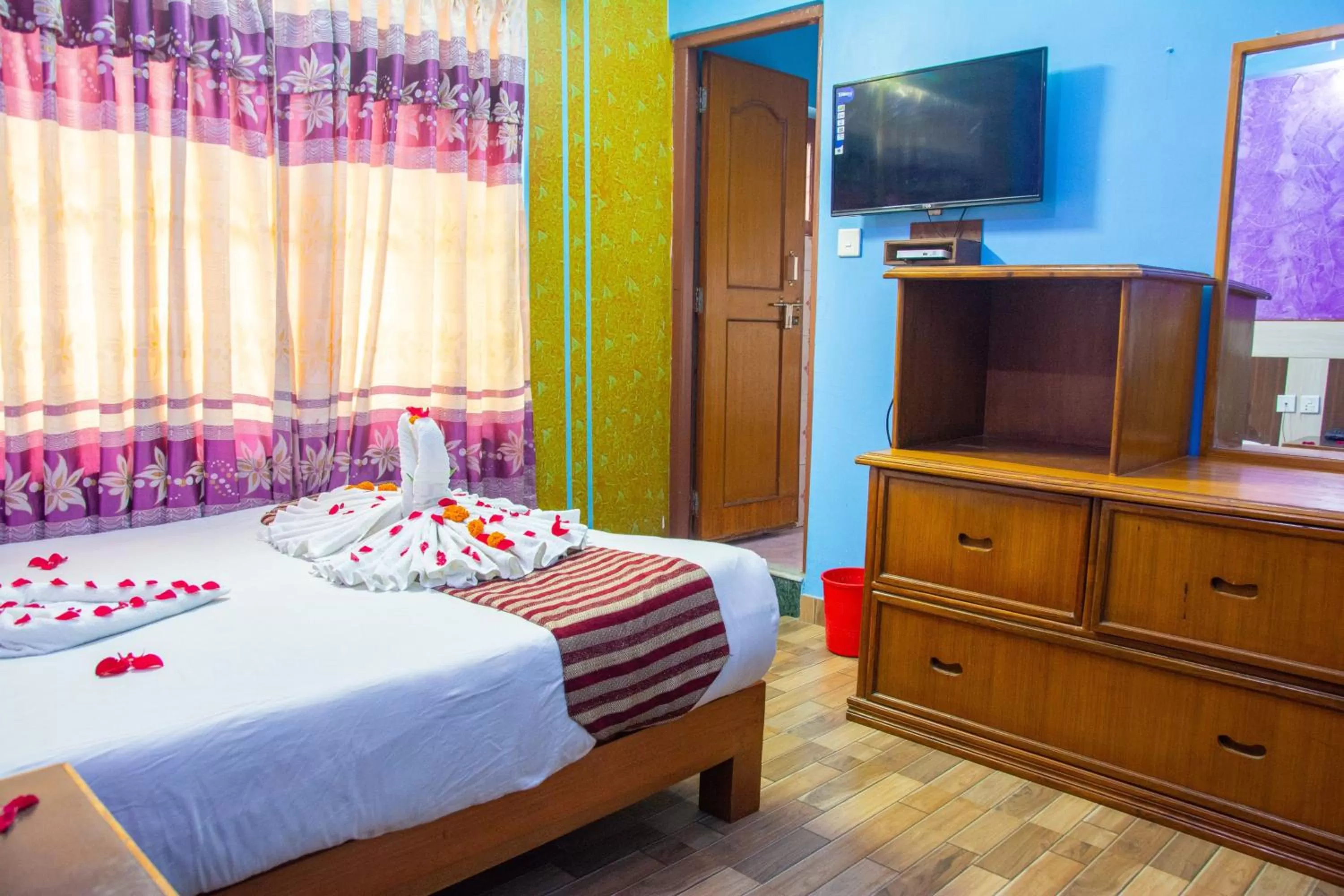 Bed in Hotel Middle Point Pvt Ltd