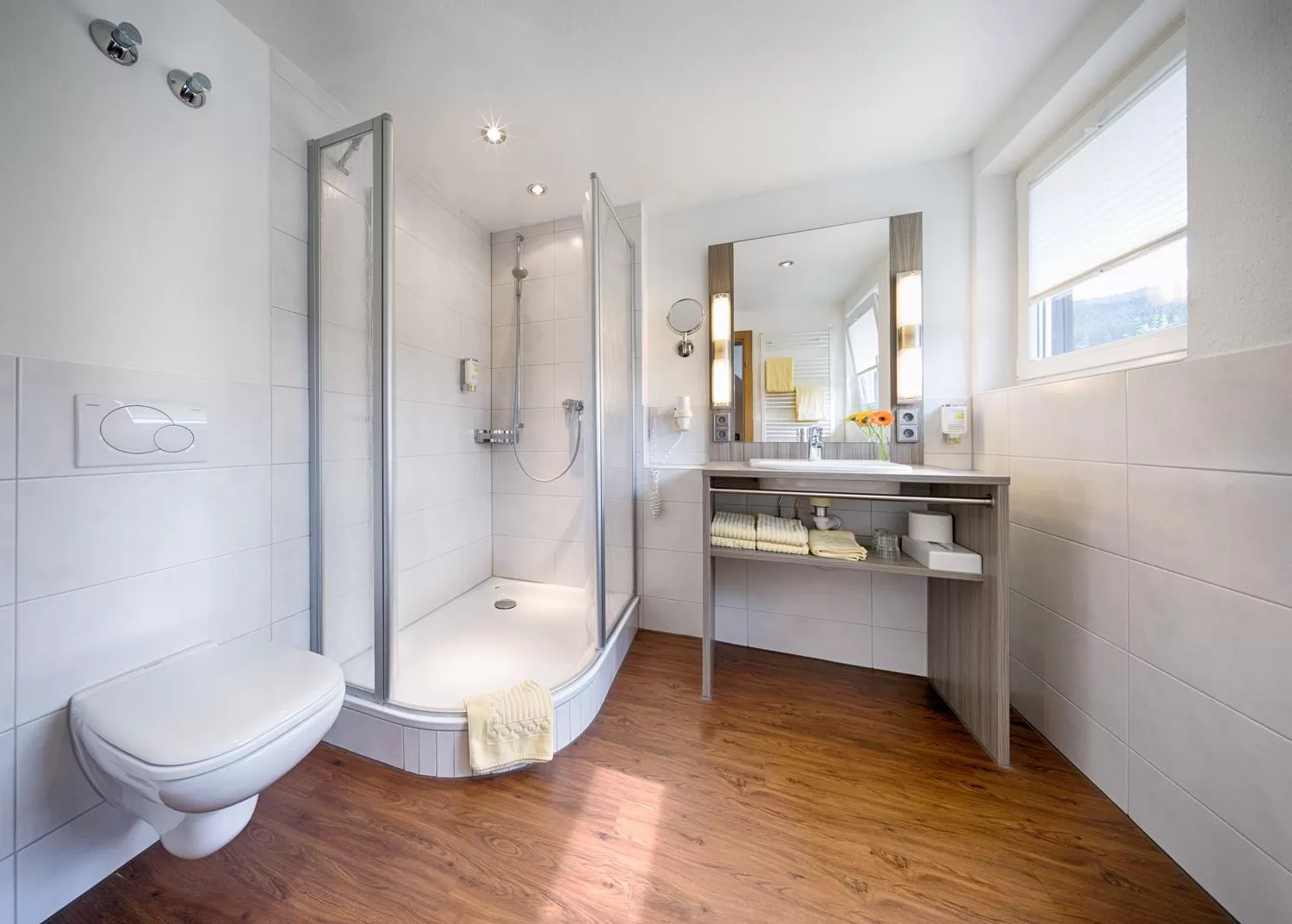 Shower in Hotel Zum Löwen - Unteres Wirtshaus