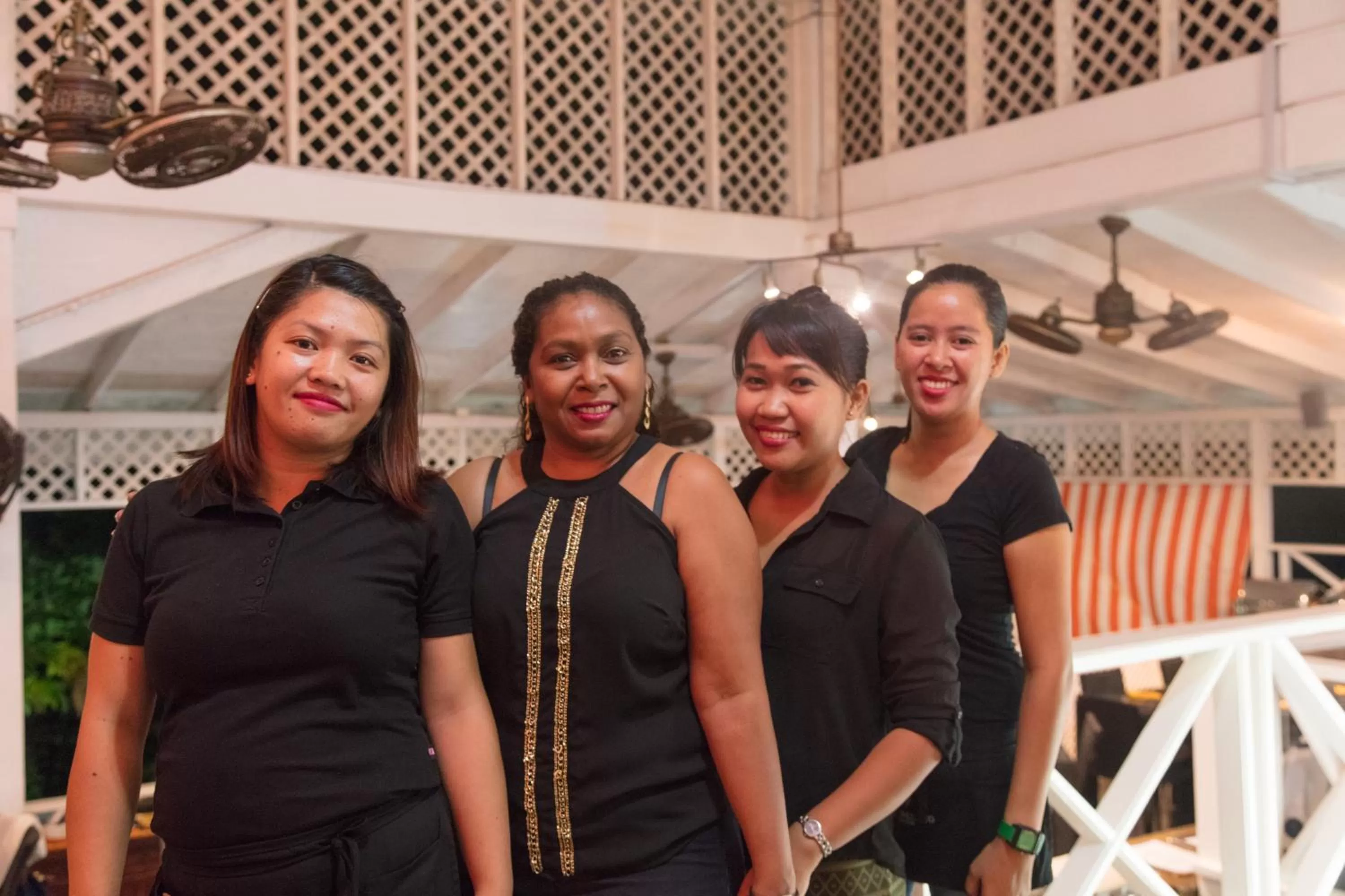 Staff in Half Moon Blue Hotel