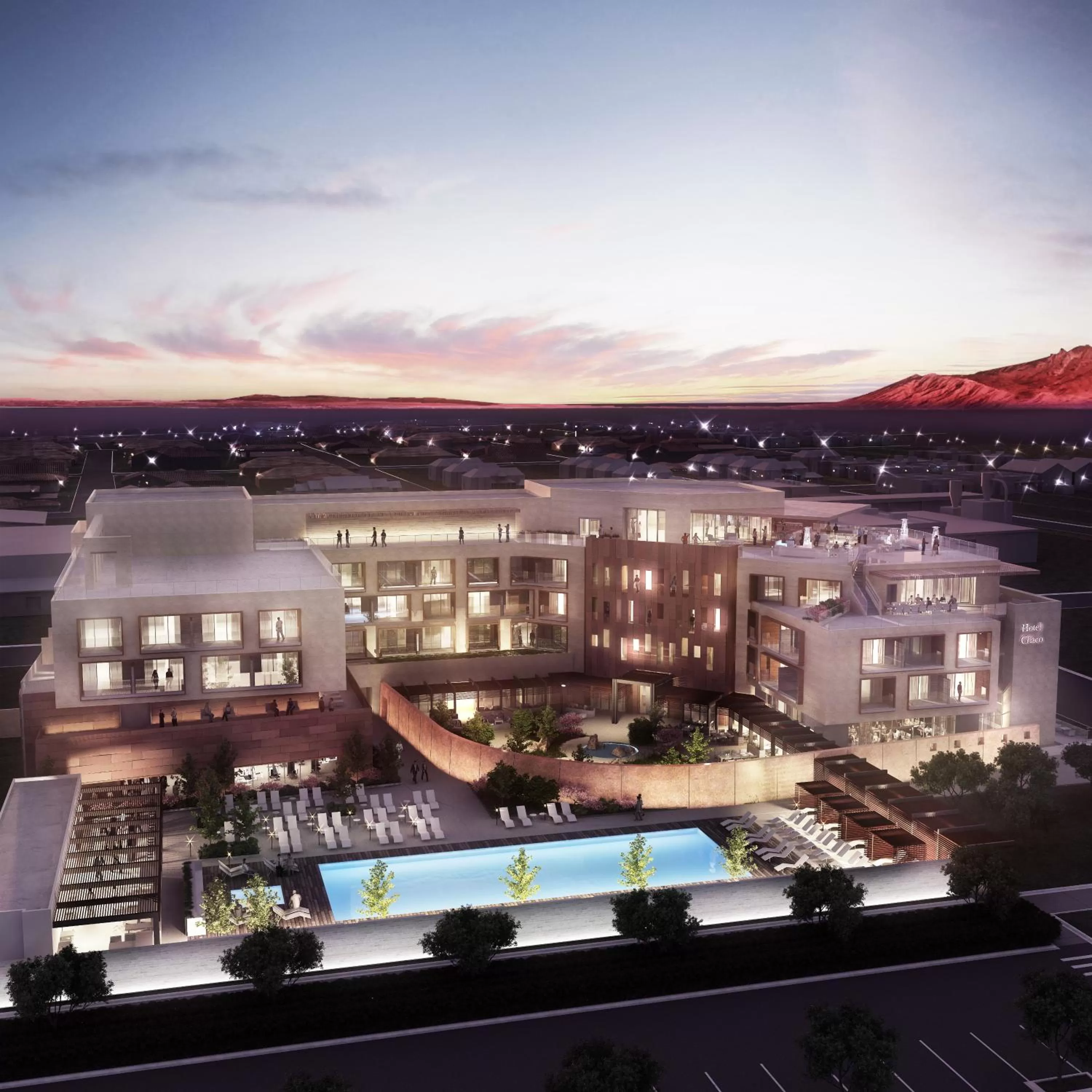 Bird's eye view in Hotel Chaco