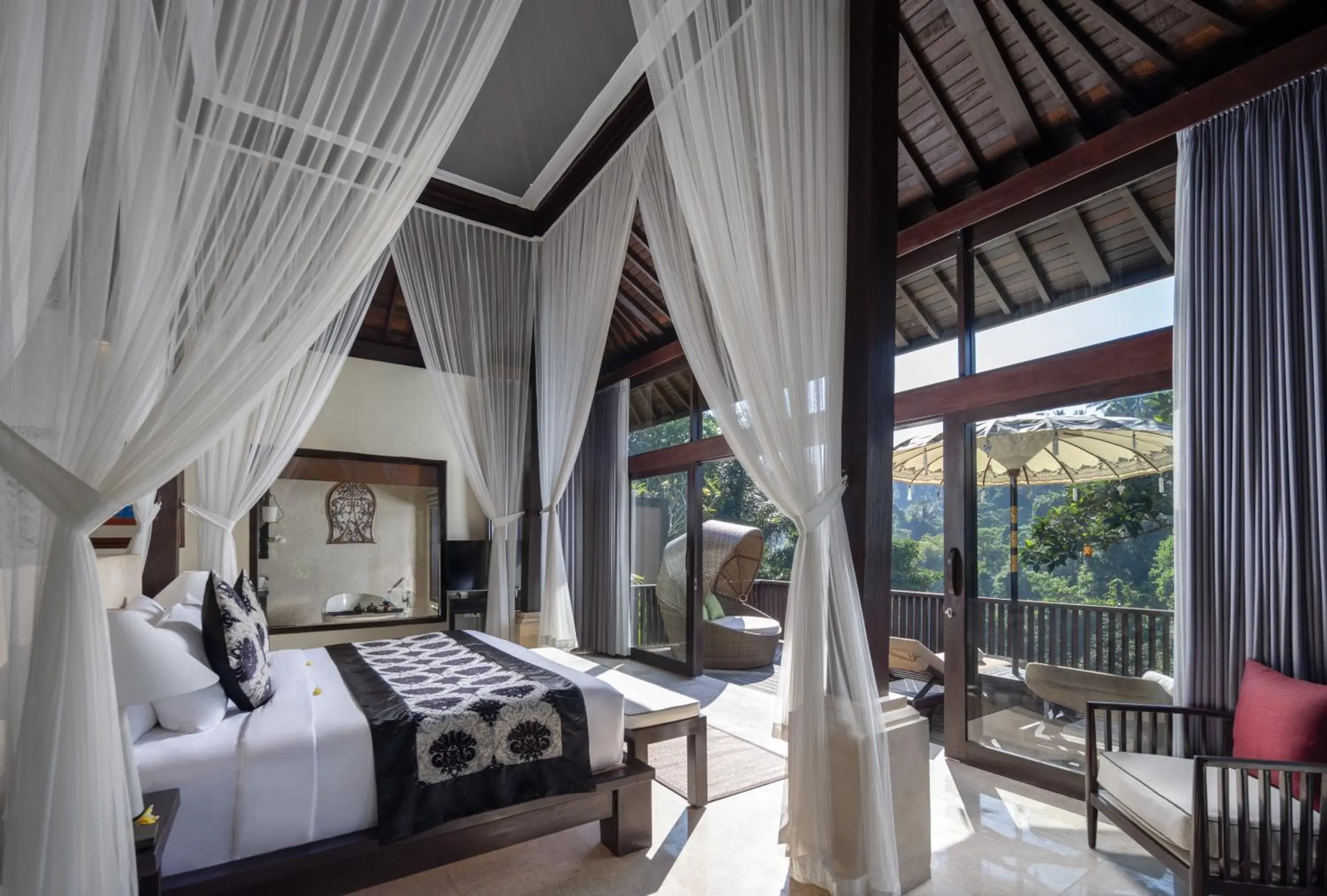 Bedroom, Bed in The Kayon Valley Resort