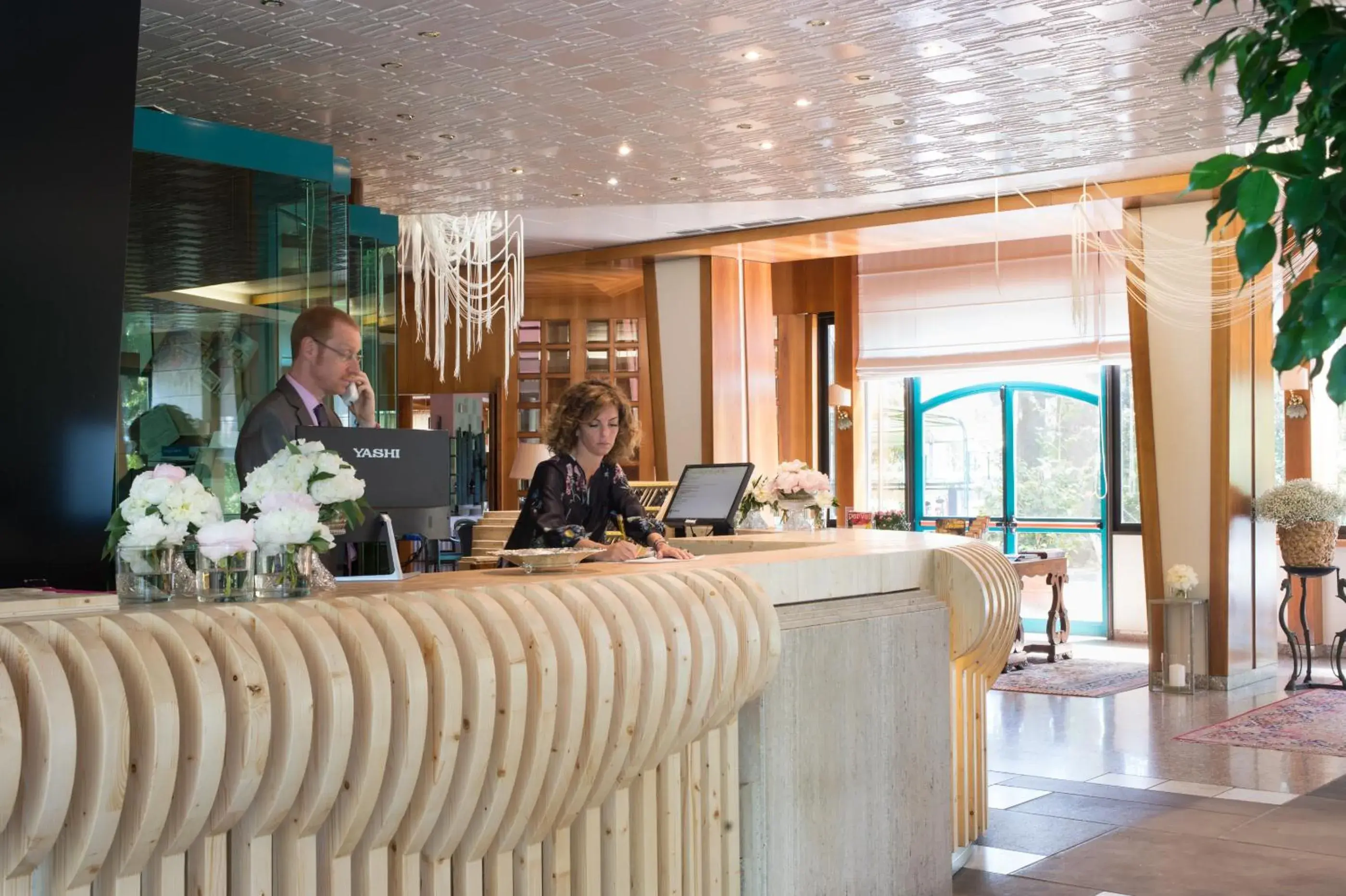 Lobby or reception in Grand Hotel Panoramic