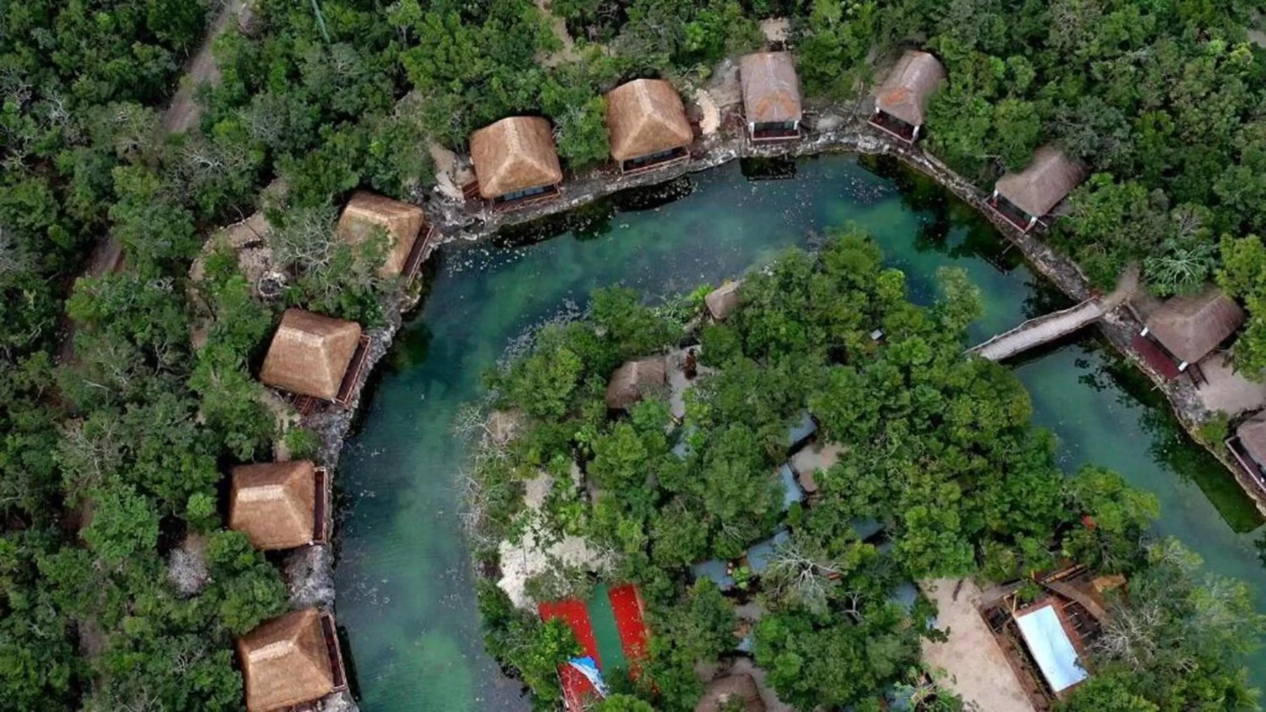 Bird's eye view in Zamna eco-lodge Tulum