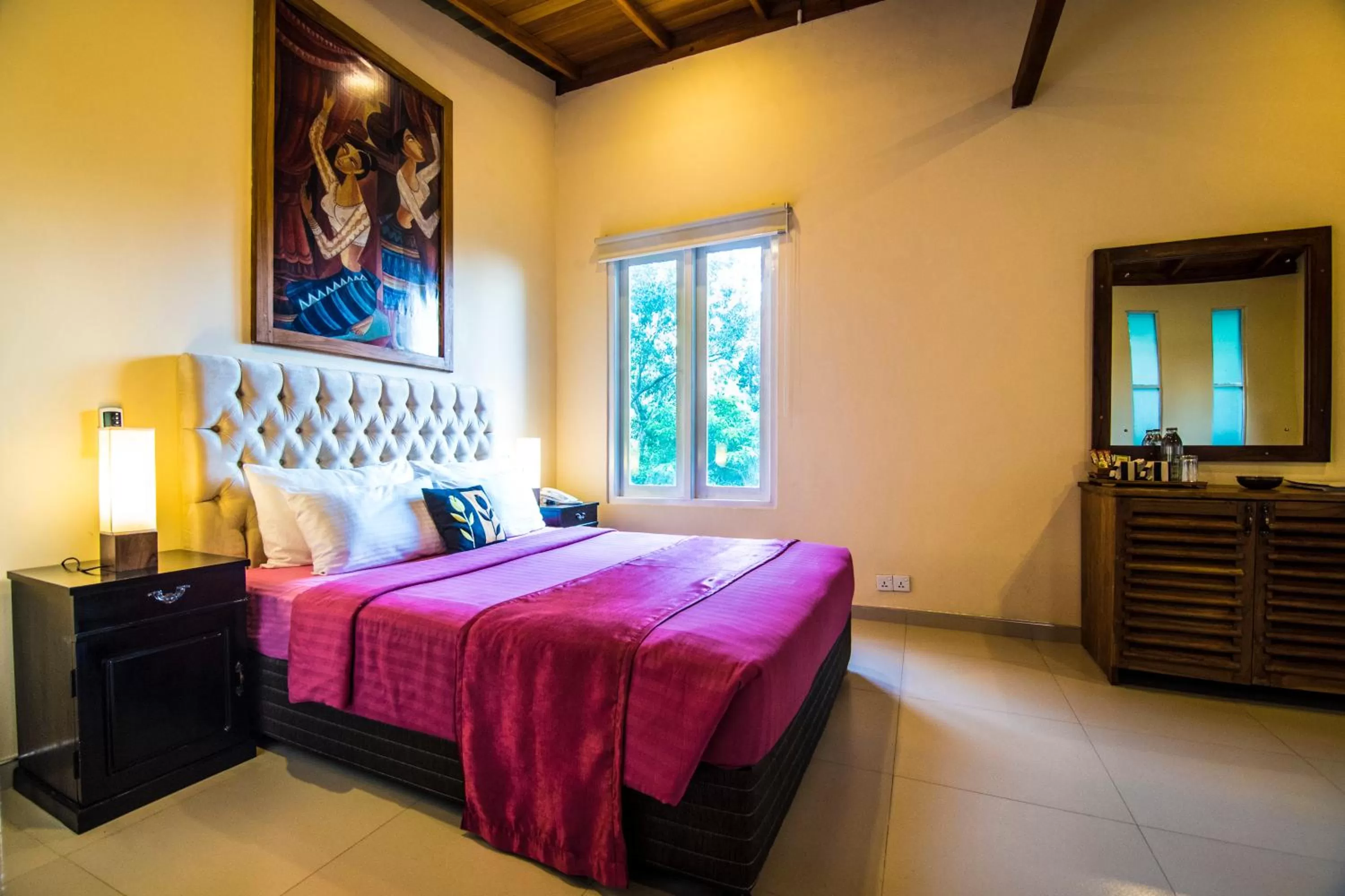 Bed in Ella Planters Bungalow