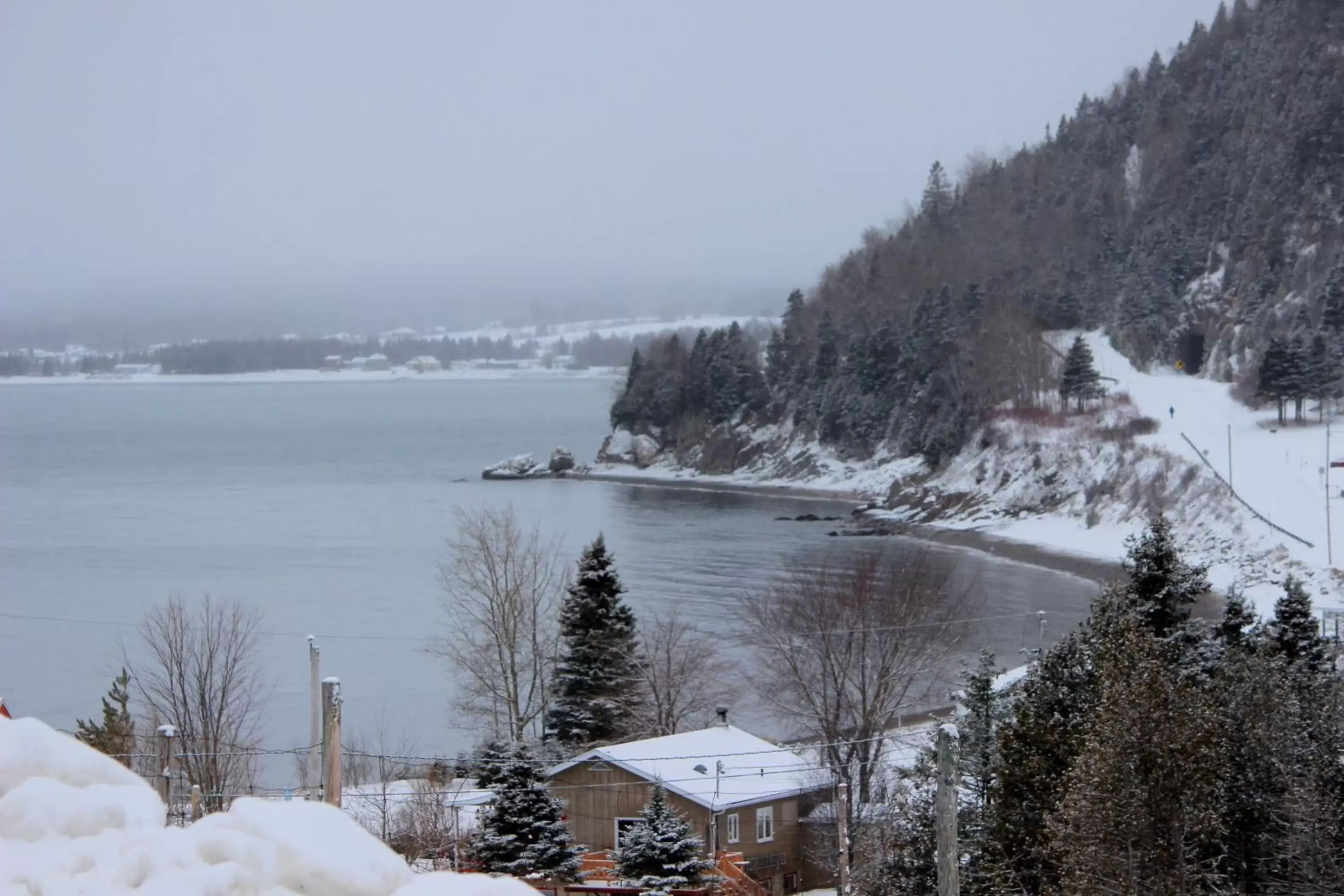 Off site, Winter in Motel de l'anse